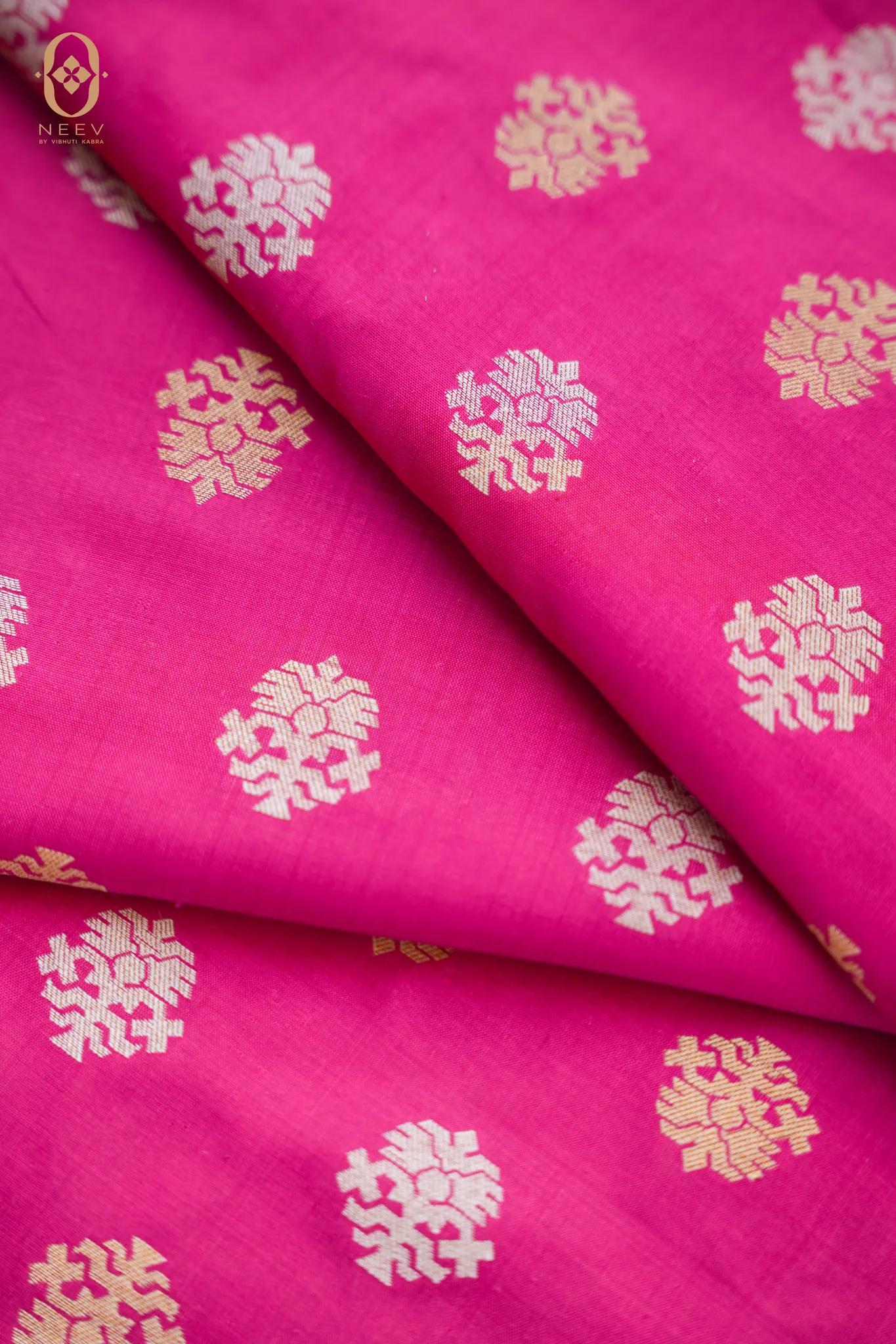 Katan Silk Boota Fabric