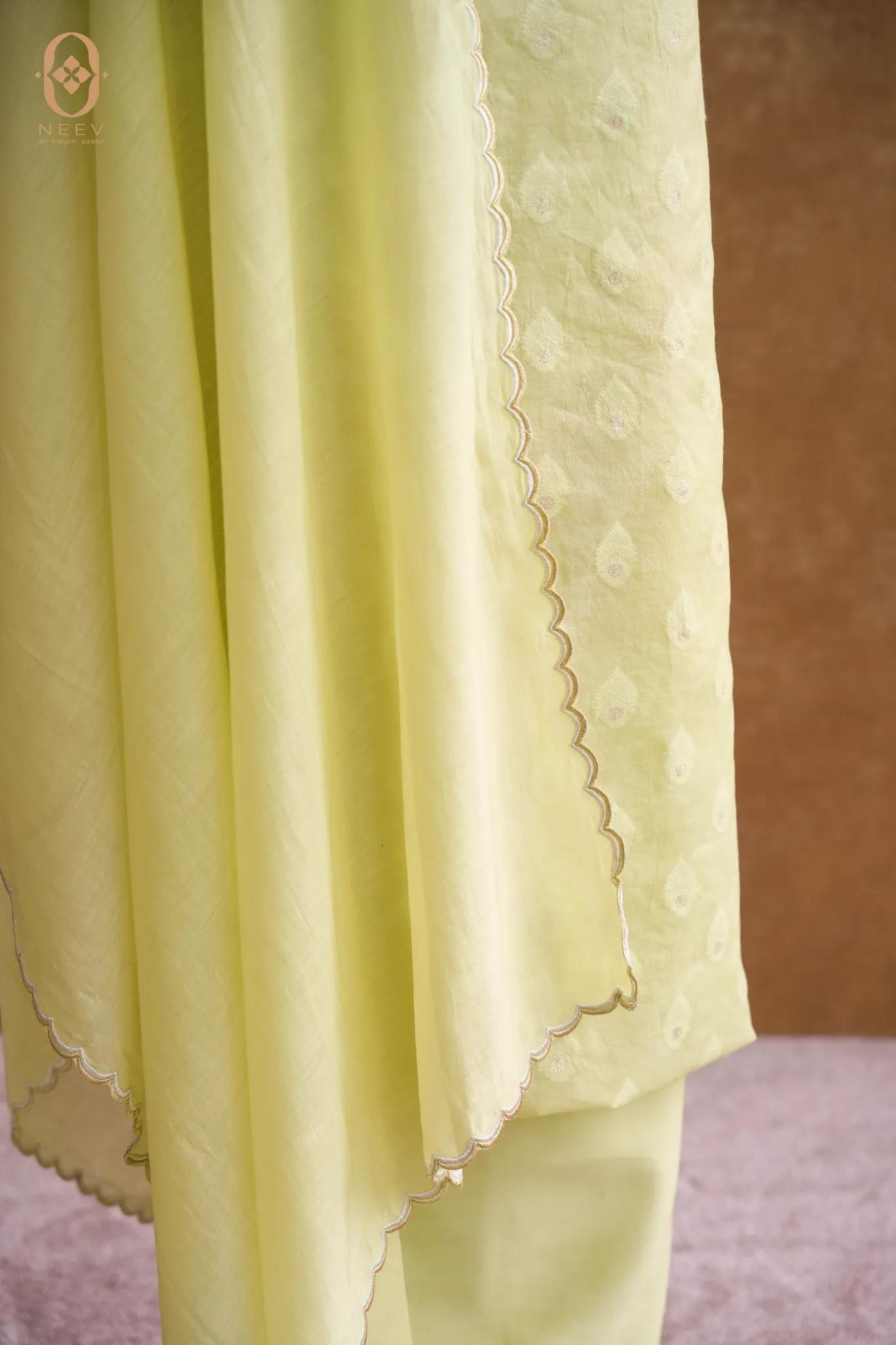 Chanderi Jacquard Suit Set