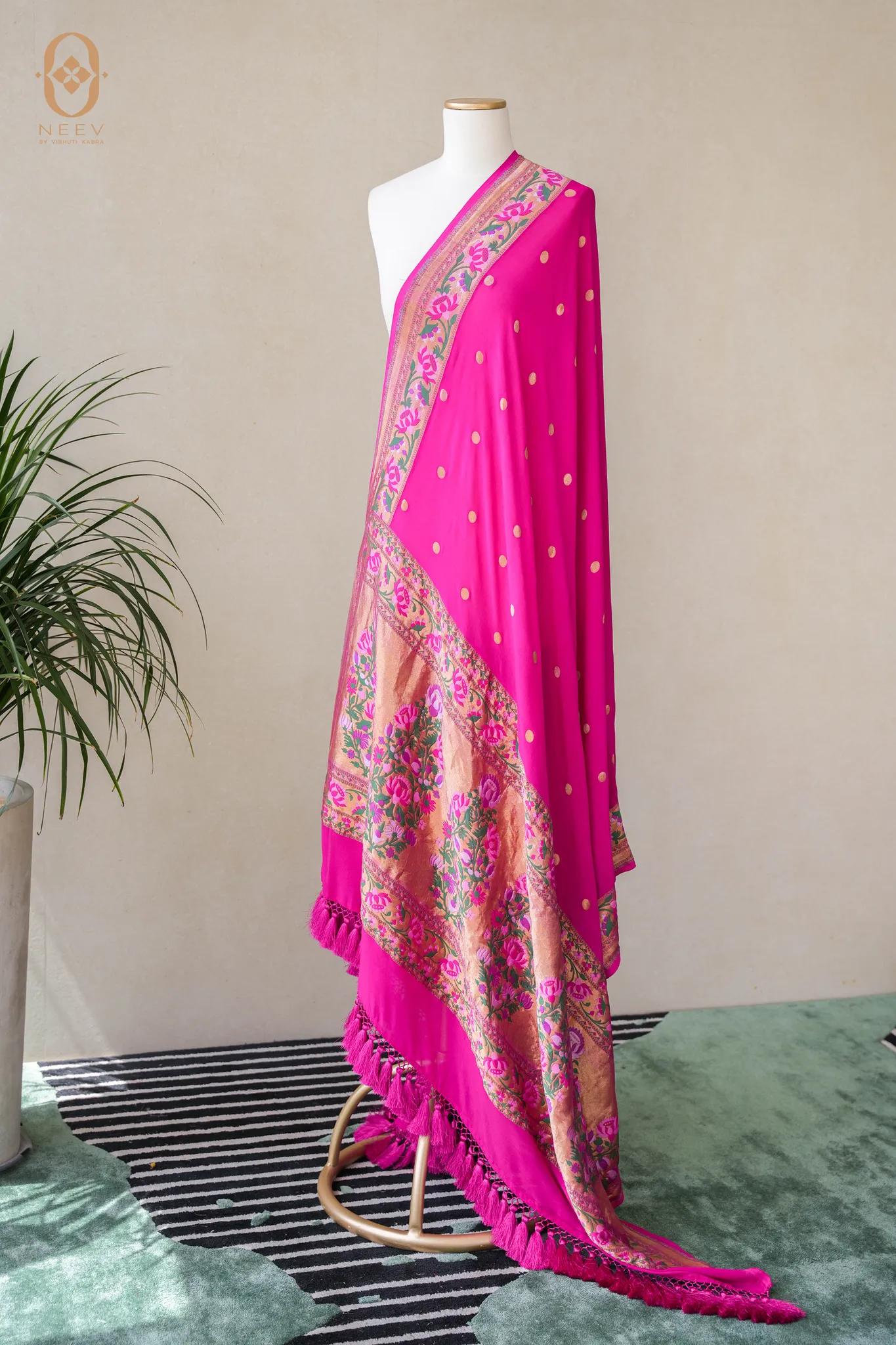 Georgette Meenakari Dupatta