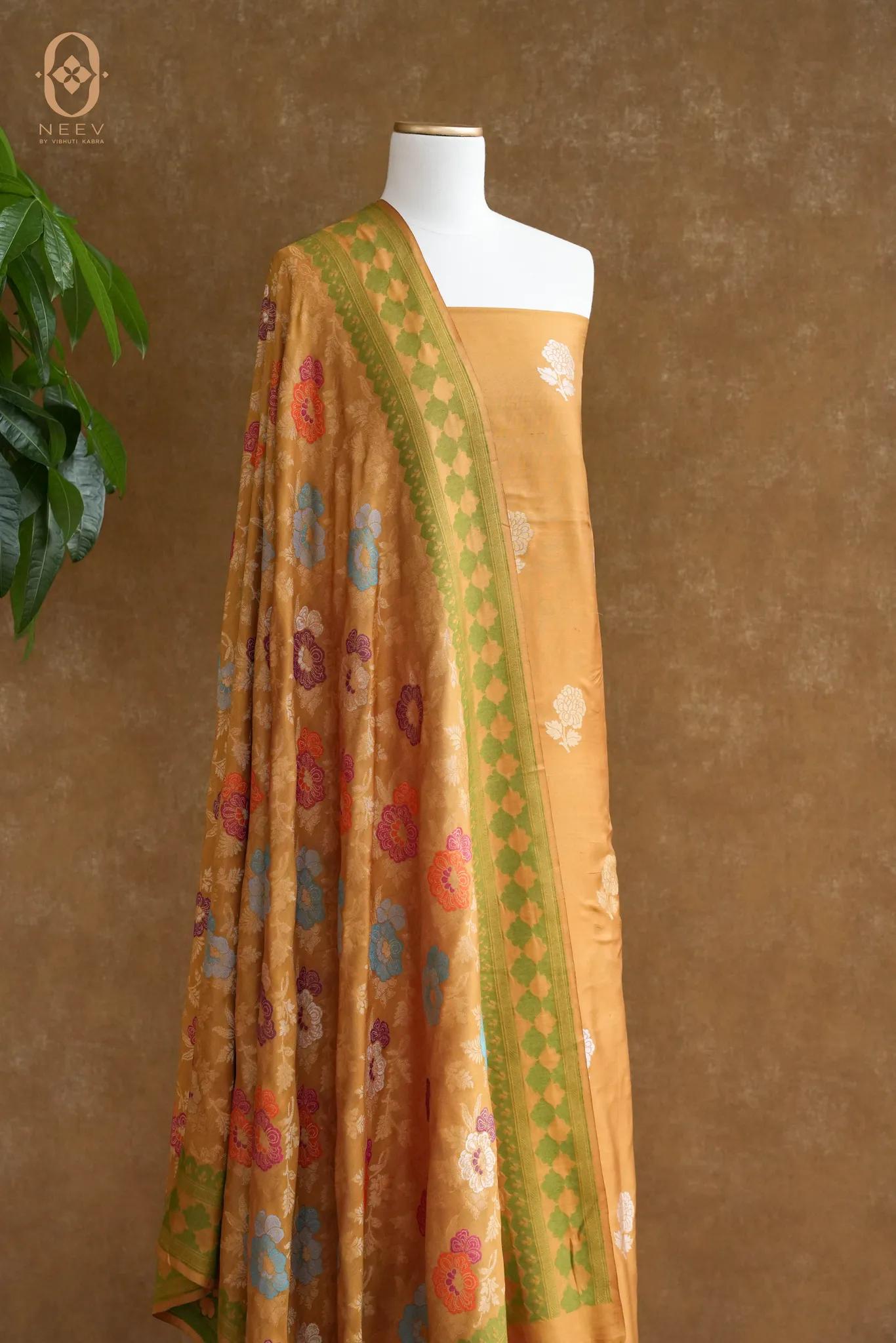 Ek Tara Katan Silk Multi Meena Suit Set