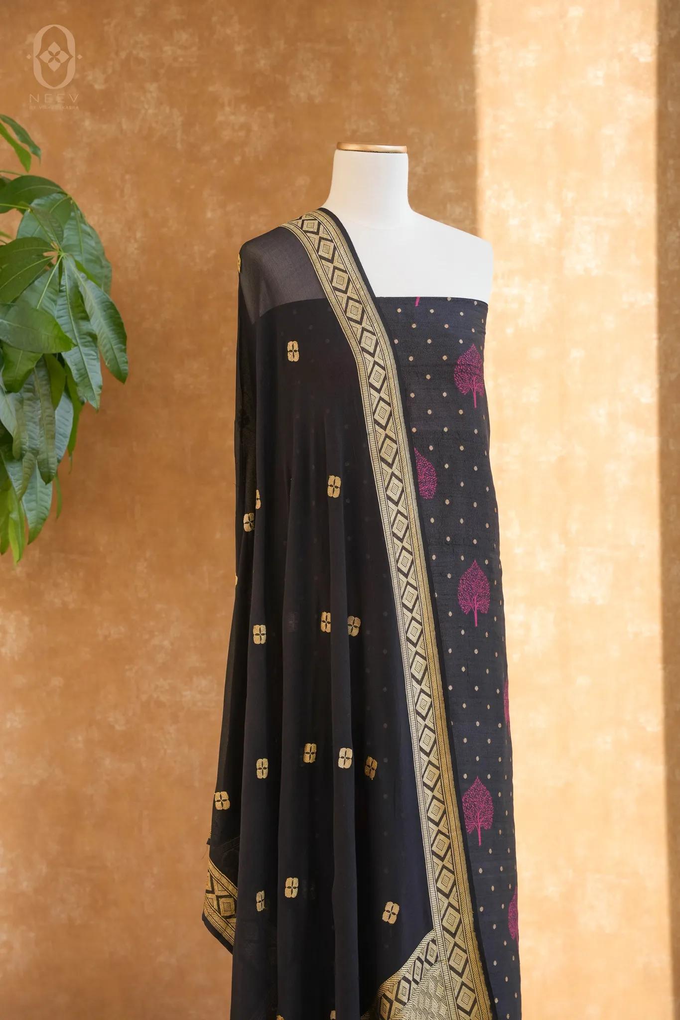 Munga Tassar Meenakari Suit Set