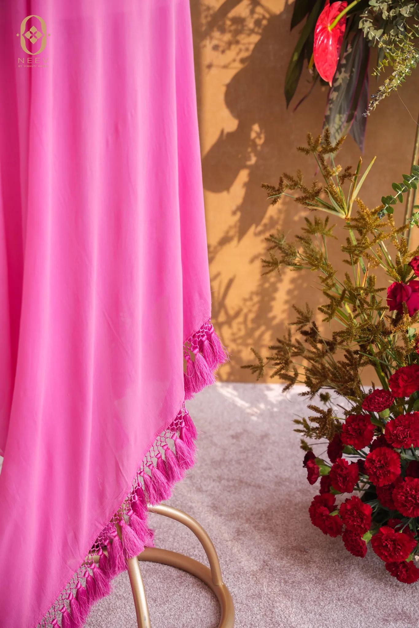 Georgette Tasseled Dupatta