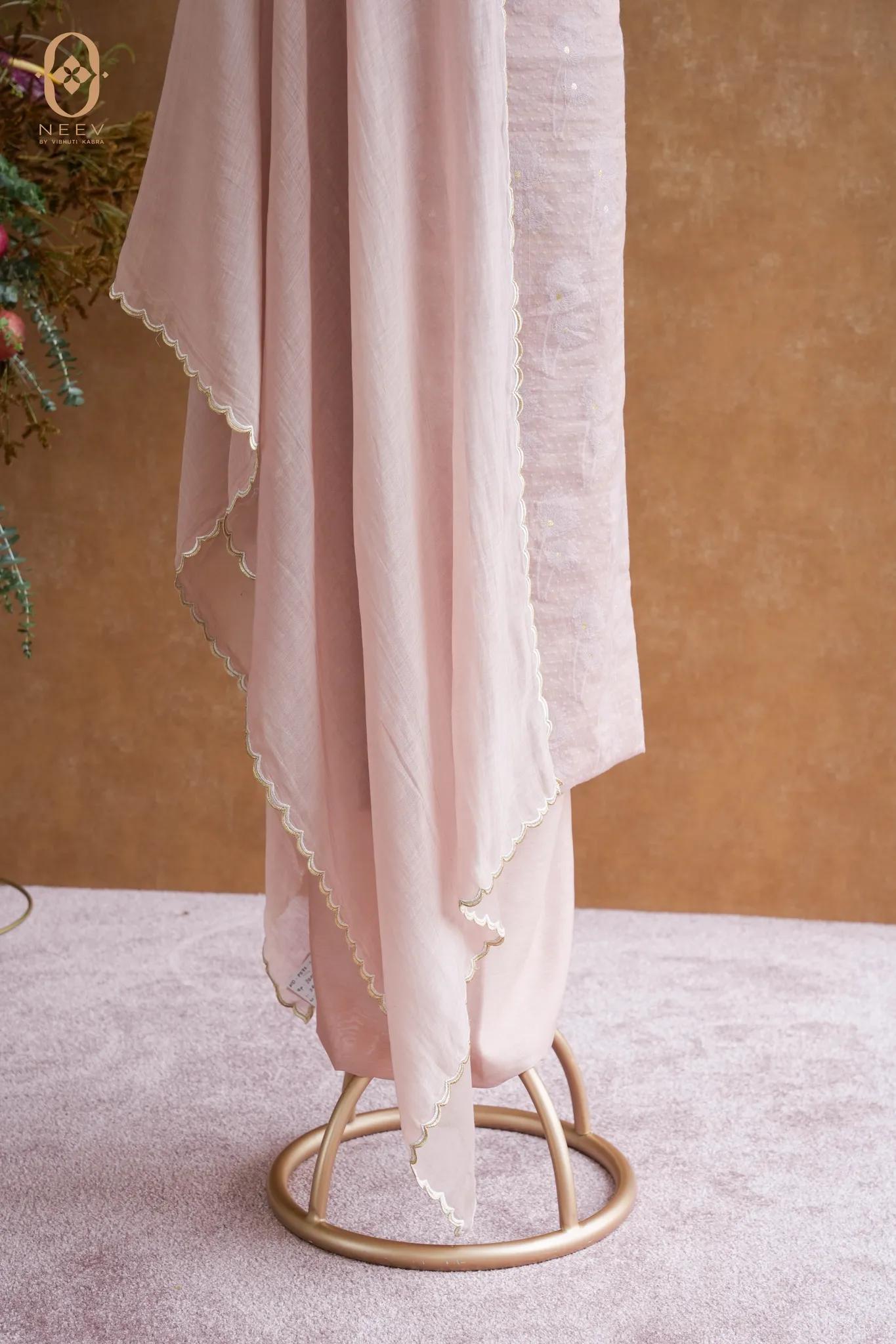 Chanderi Jacquard Suit Set