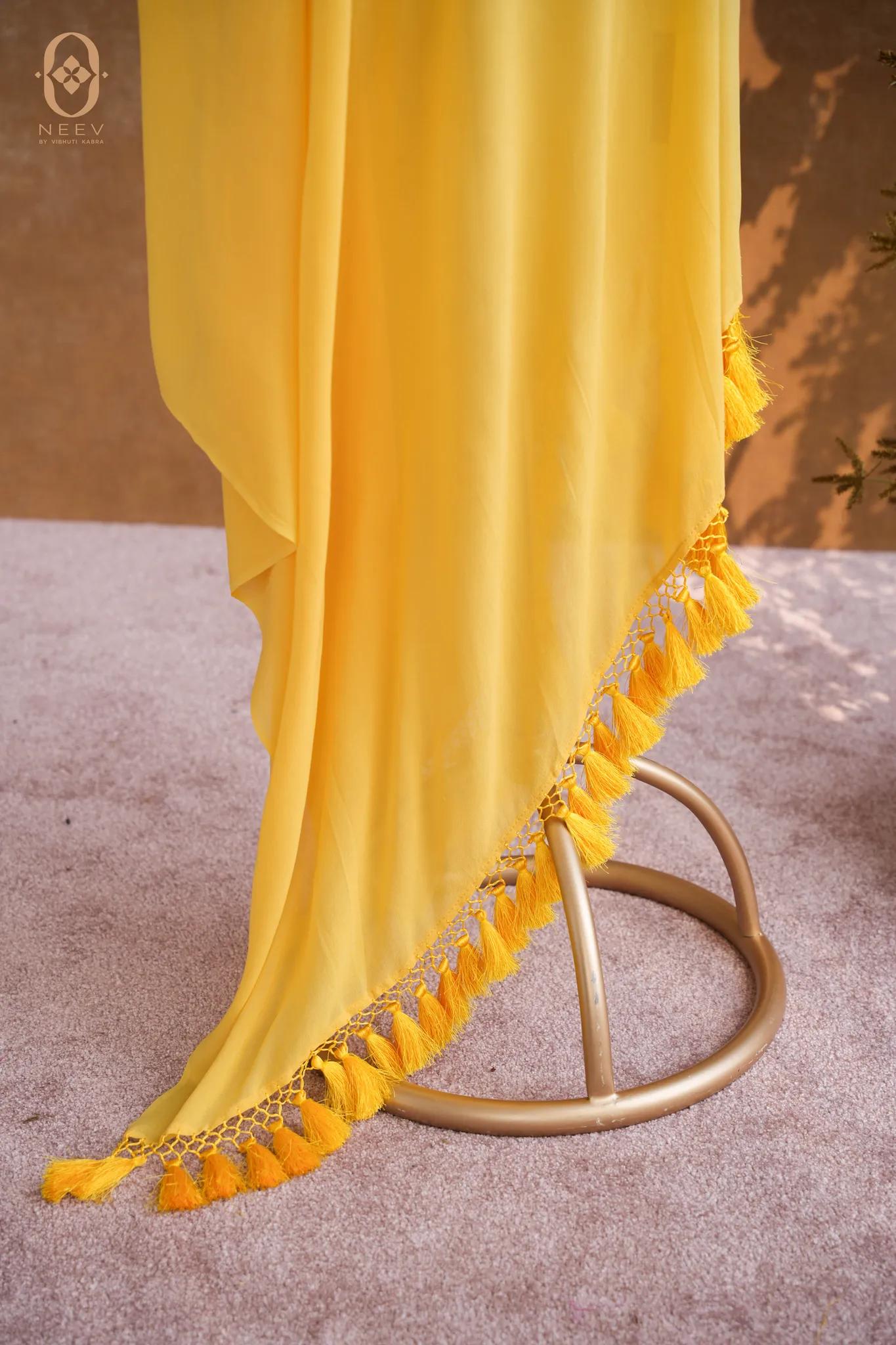 Georgette Tasseled Dupatta