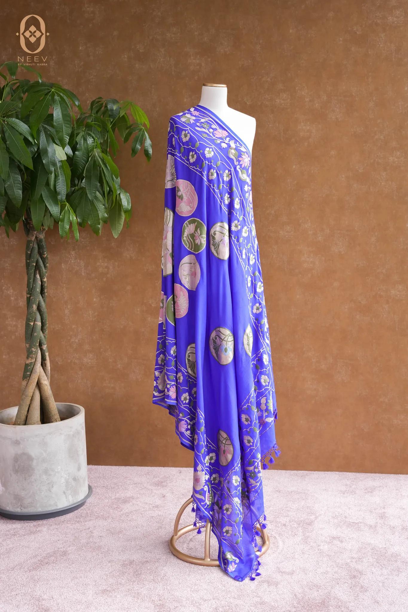 Georgette Multi Meenakari Dupatta