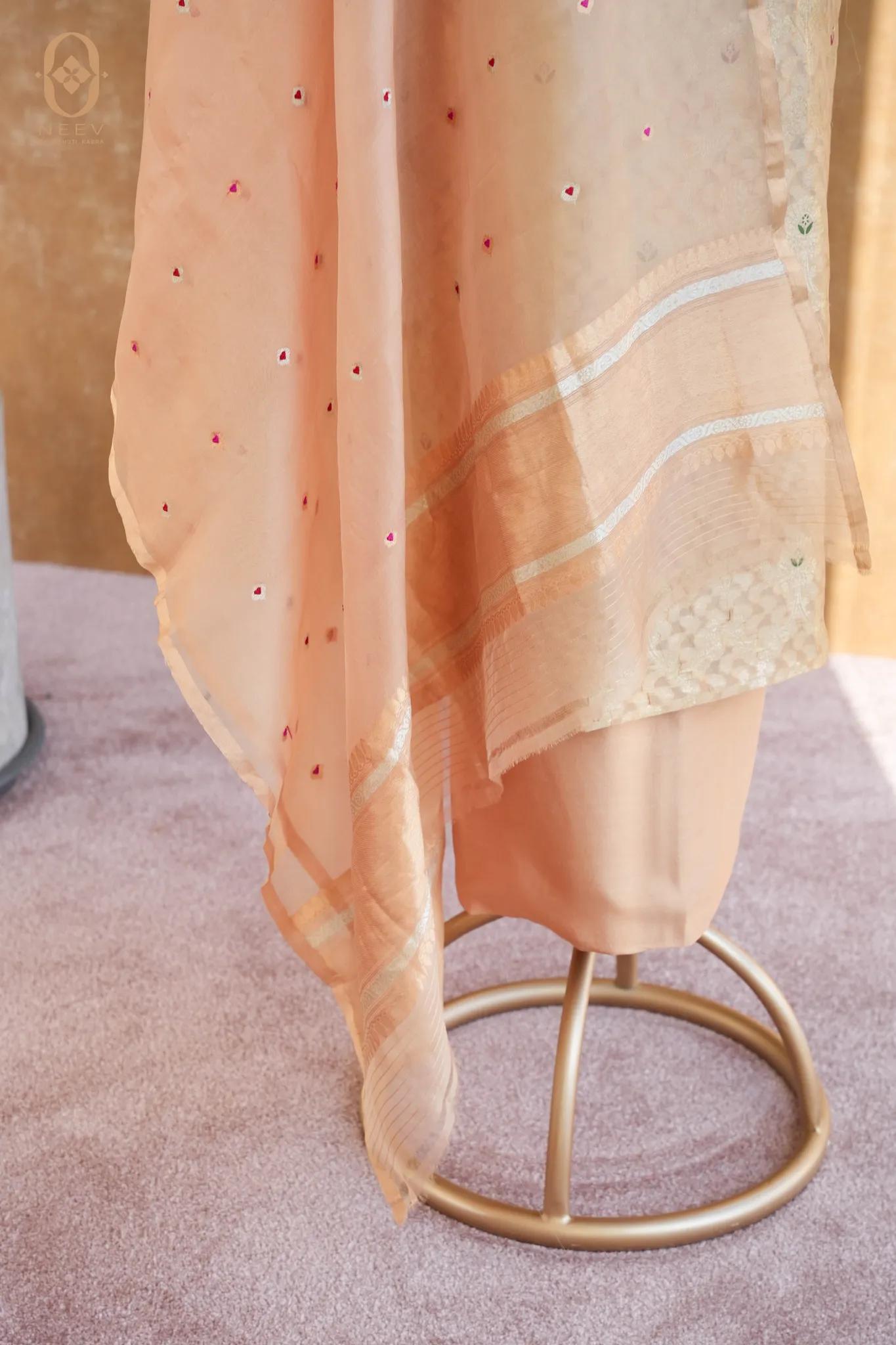 Chinia Silk Meenakari Suit Set