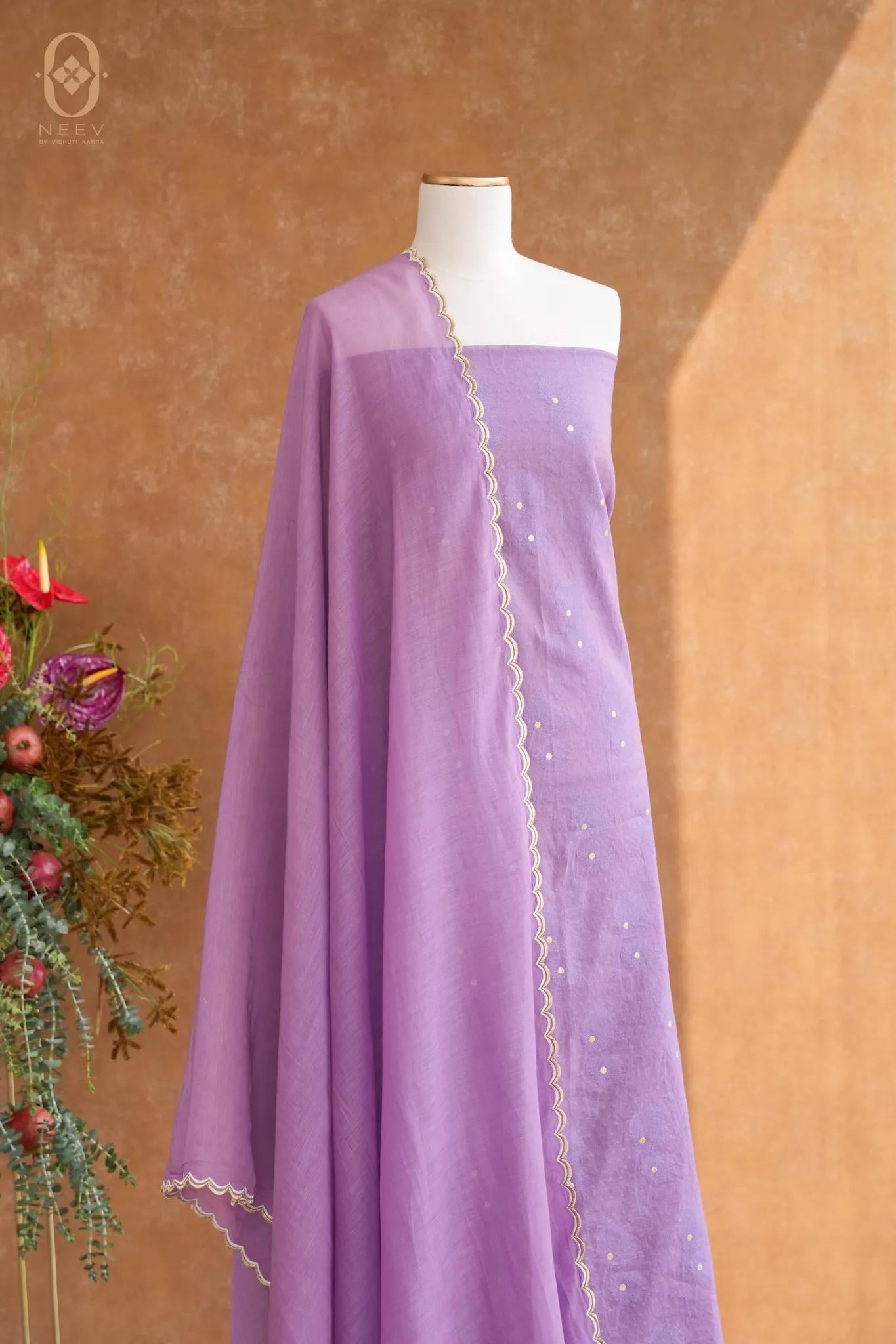 Chanderi Jacquard Suit Set