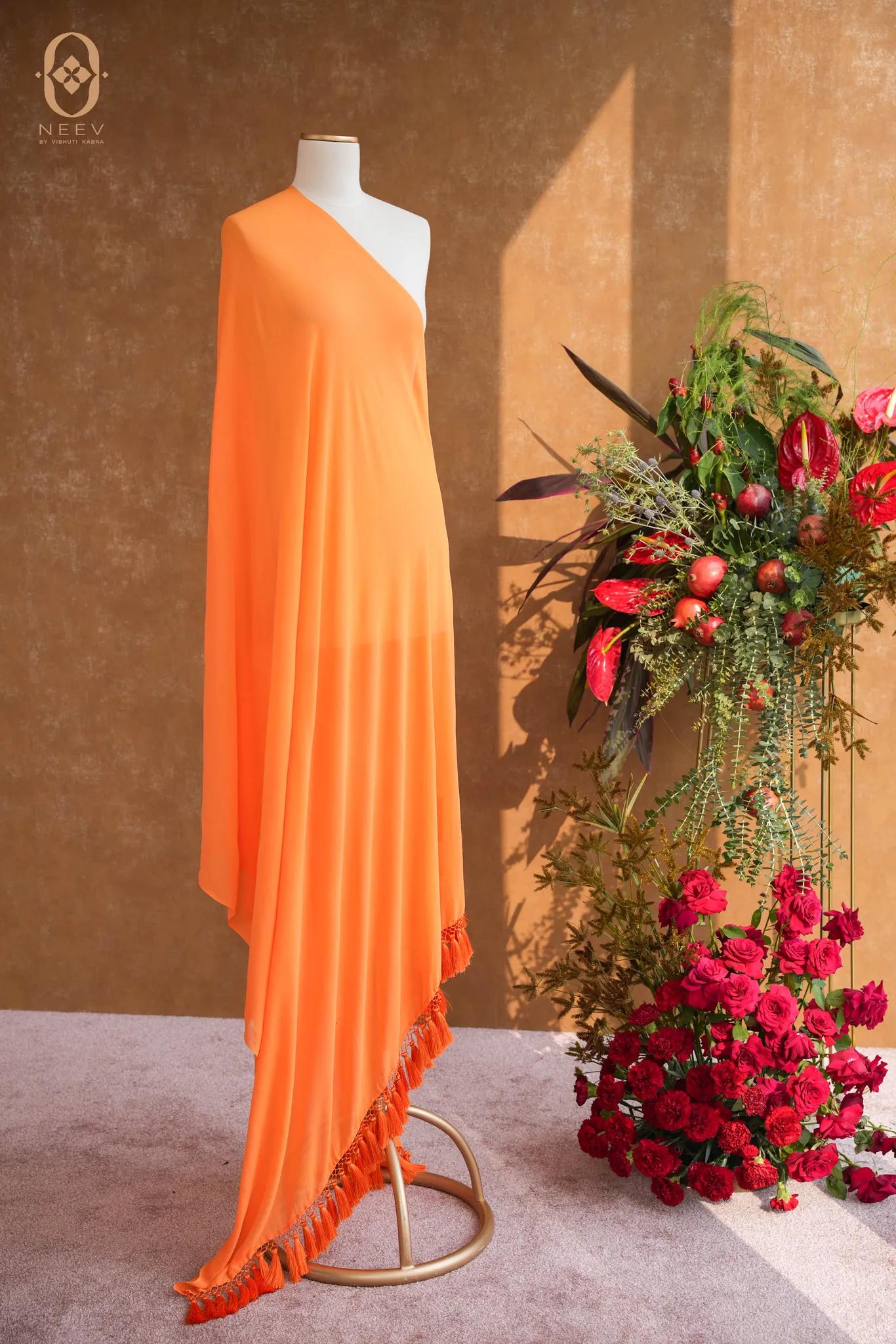 Georgette Tasseled Dupatta