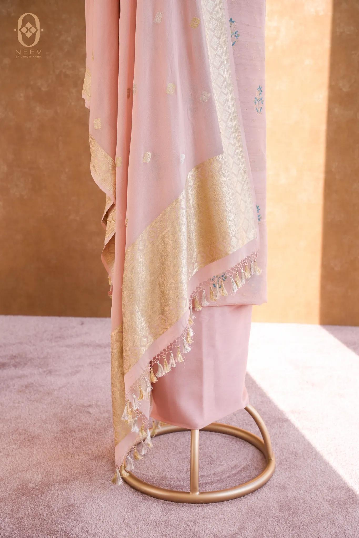 Munga Tassar Meenakari Suit Set