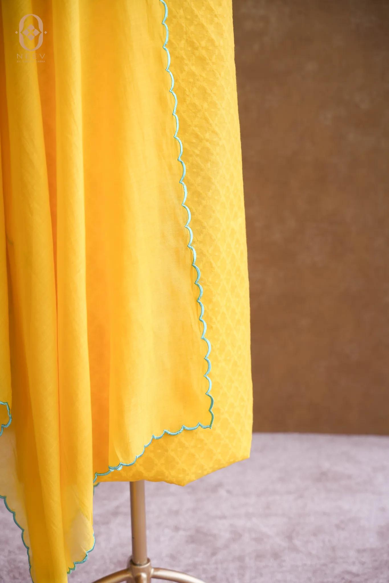 Chanderi Jacquard Suit Set