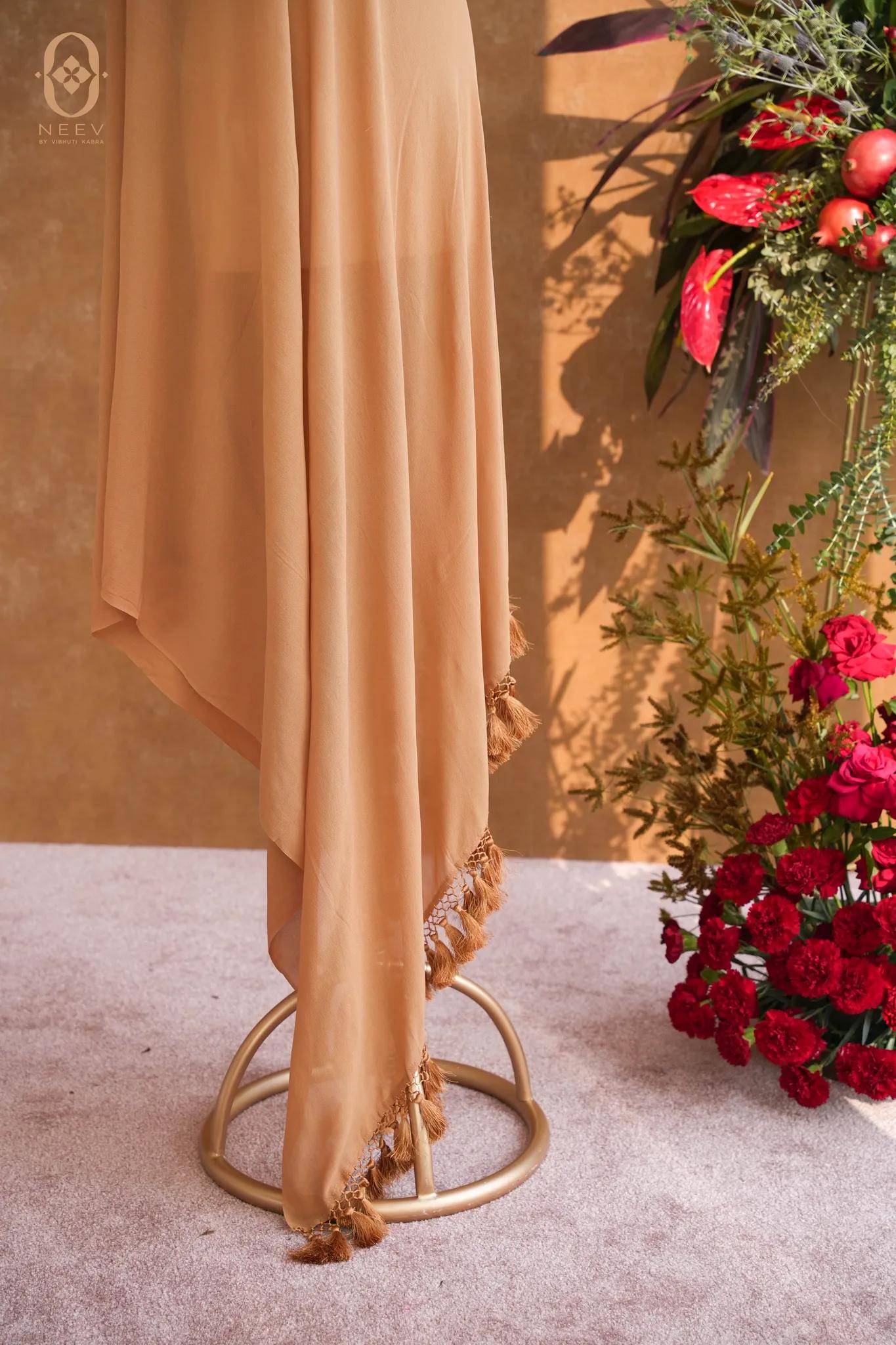 Georgette Tasseled Dupatta