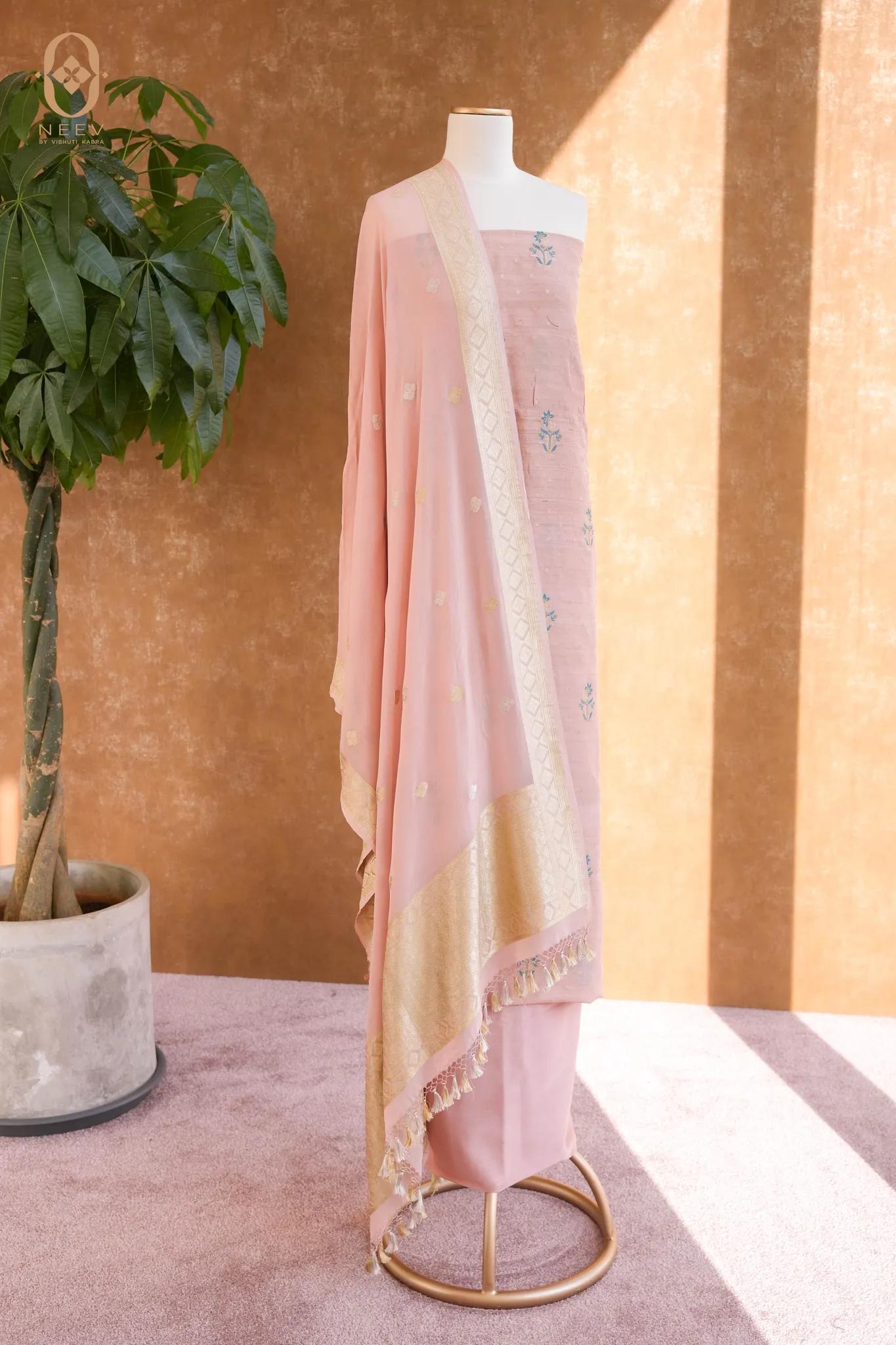 Munga Tassar Meenakari Suit Set