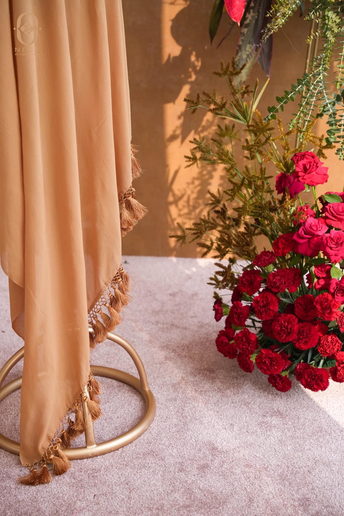 Georgette Tasseled Dupatta