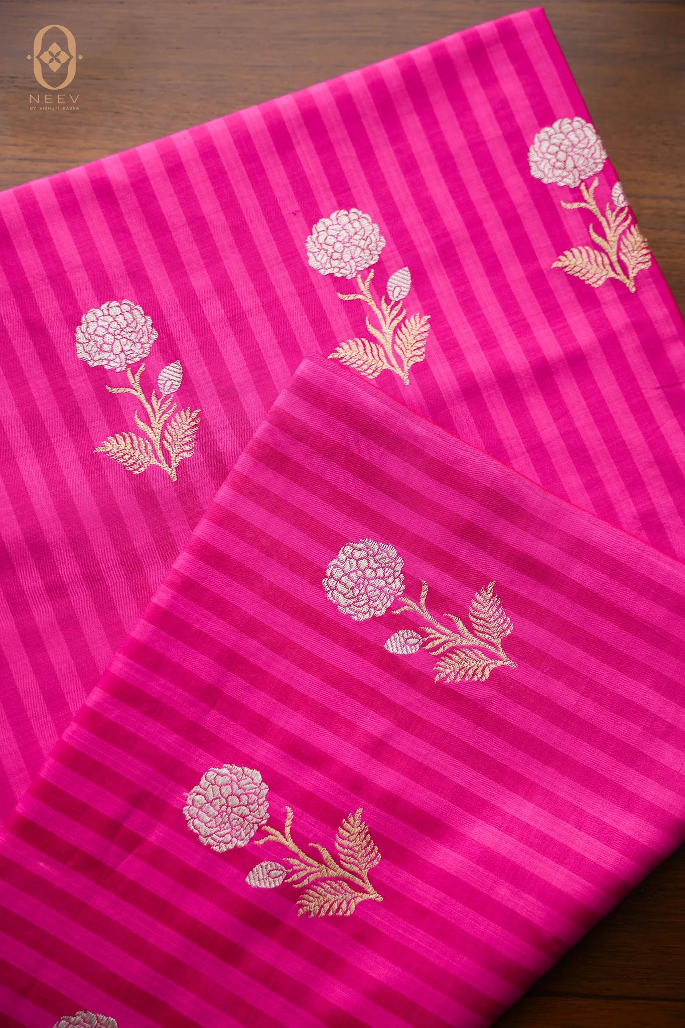 Florence Katan Silk Boota Fabric