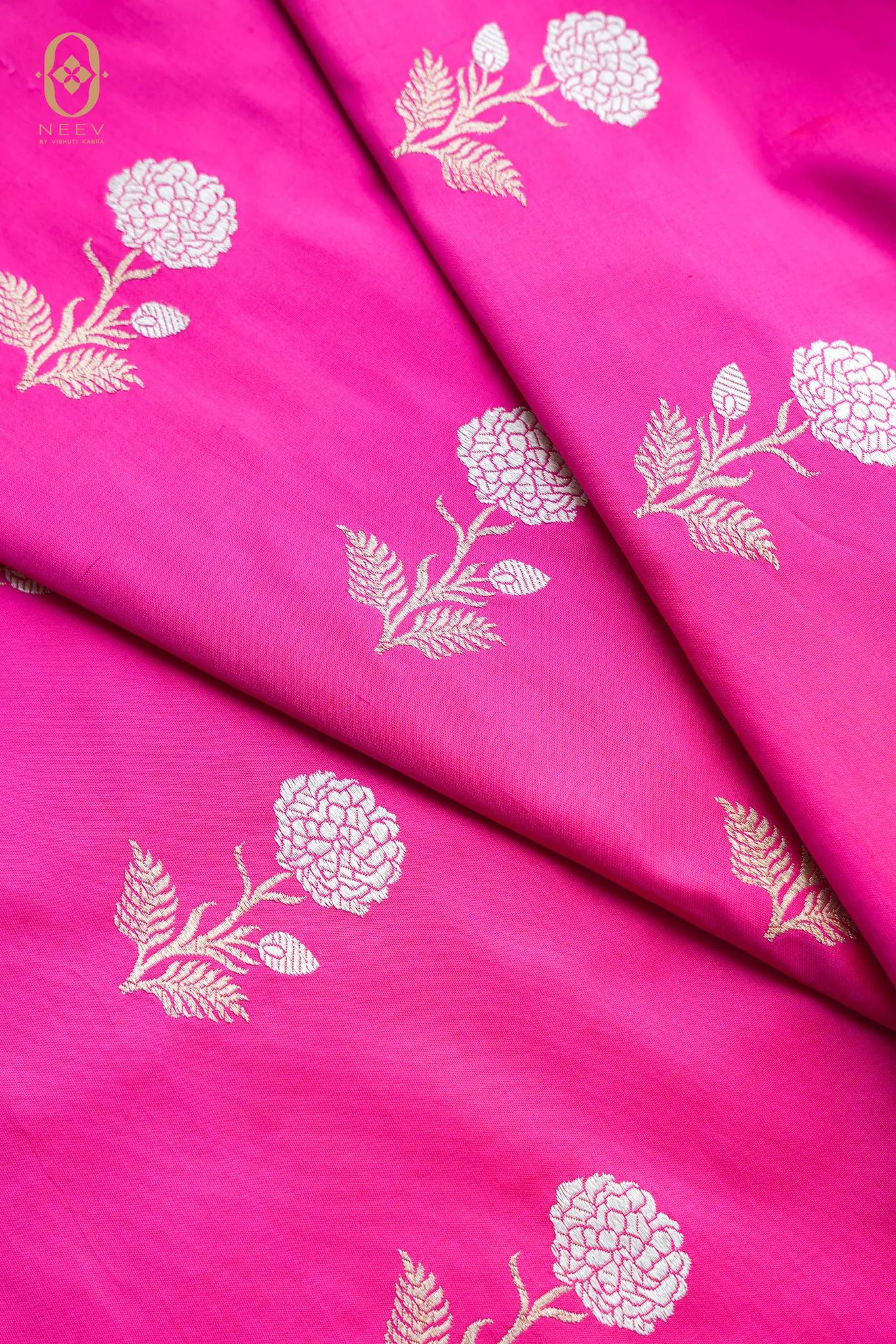 Florence Katan Silk Boota Fabric
