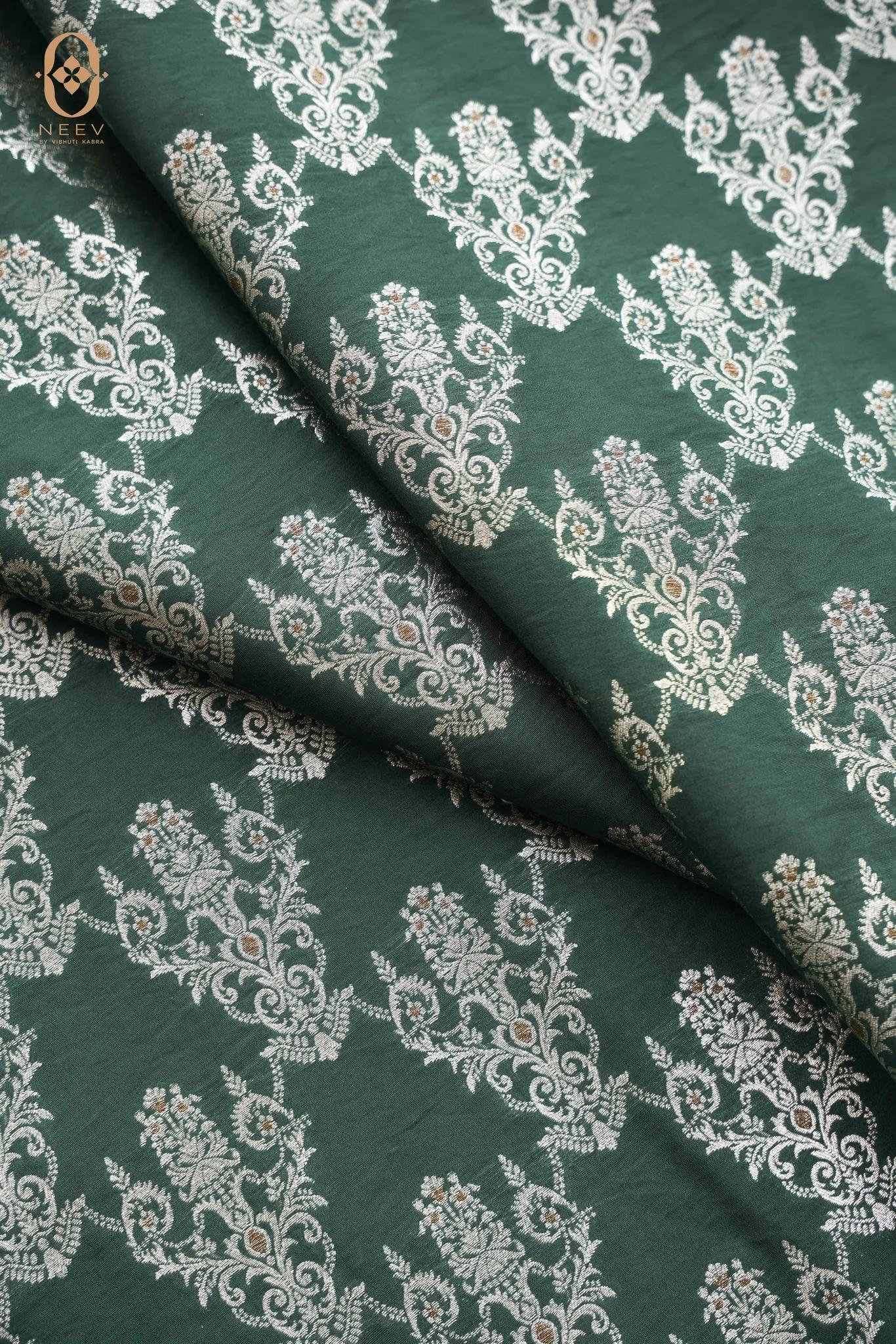 Mulberry Cotton Jaal Fabric