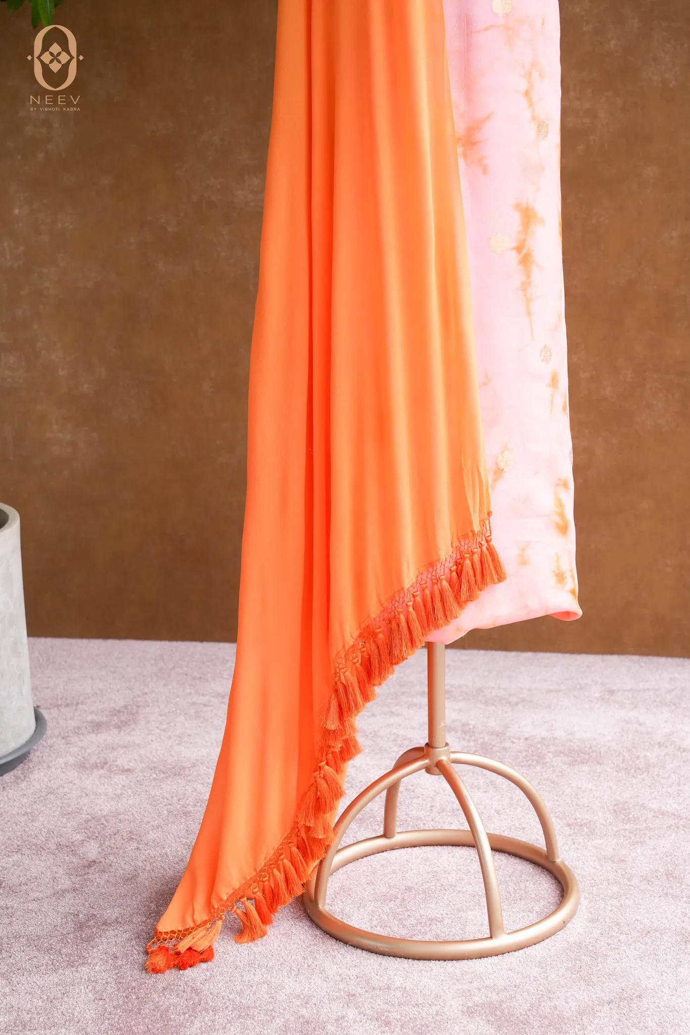 Shibori Organza Boota Suit Set
