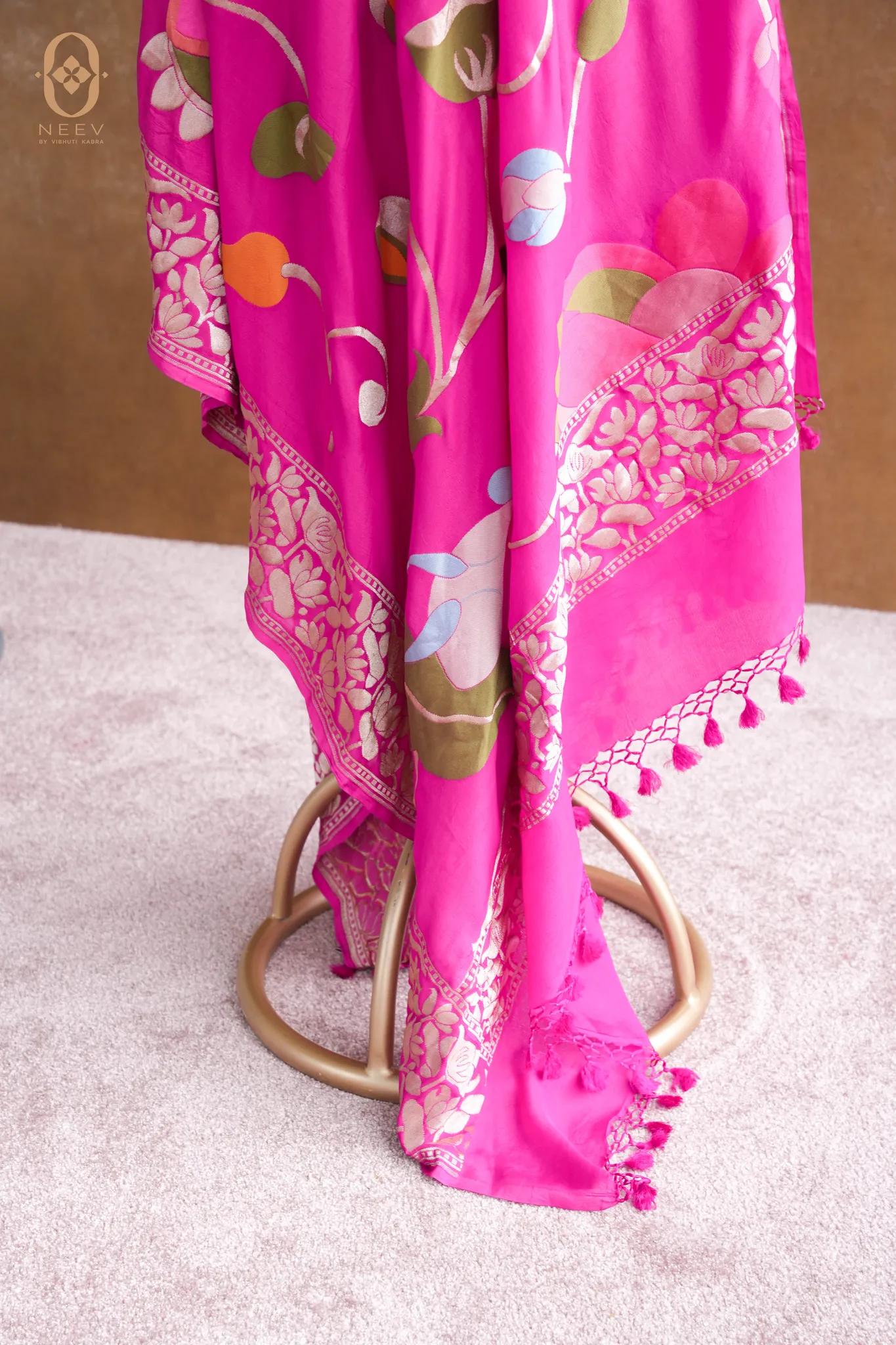 Georgette Multi Meenakari Dupatta