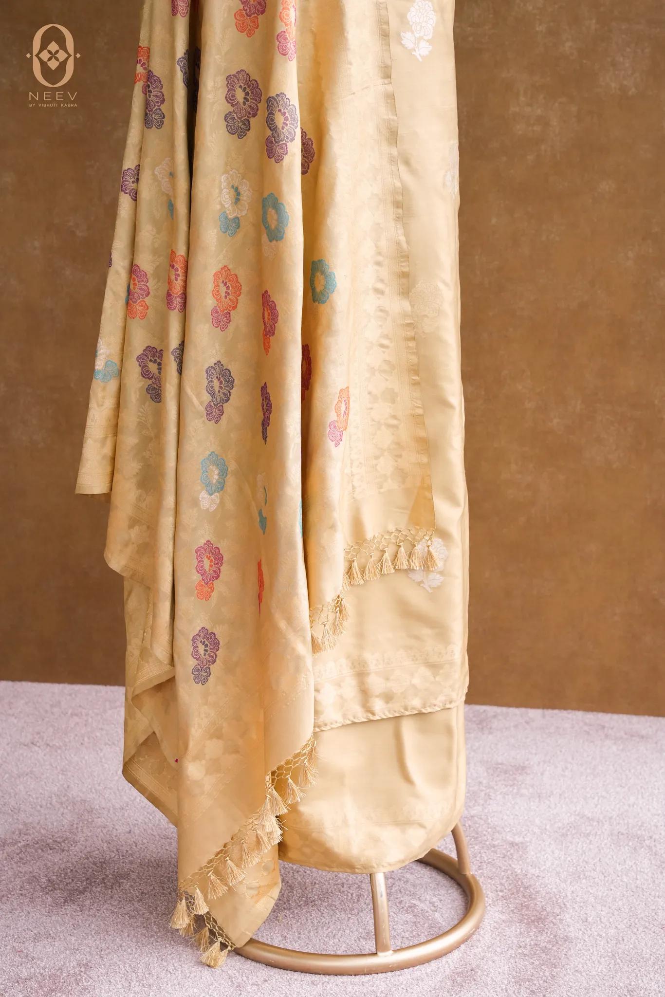 Ek Tara Katan Silk Multi Meena Suit Set