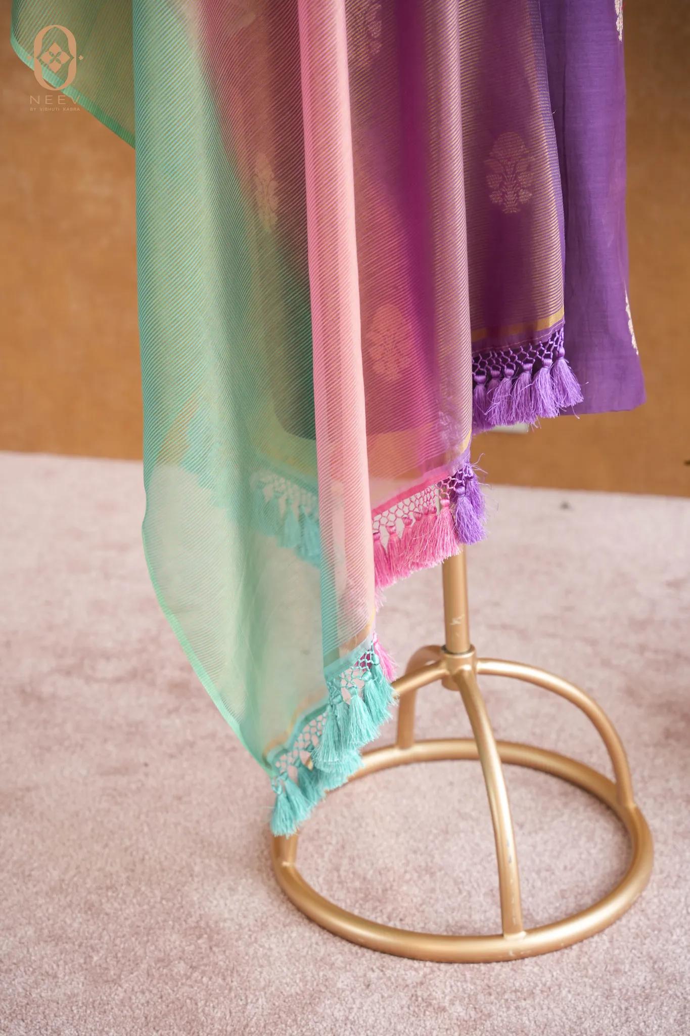 Mul Chanderi Boota Suit Set