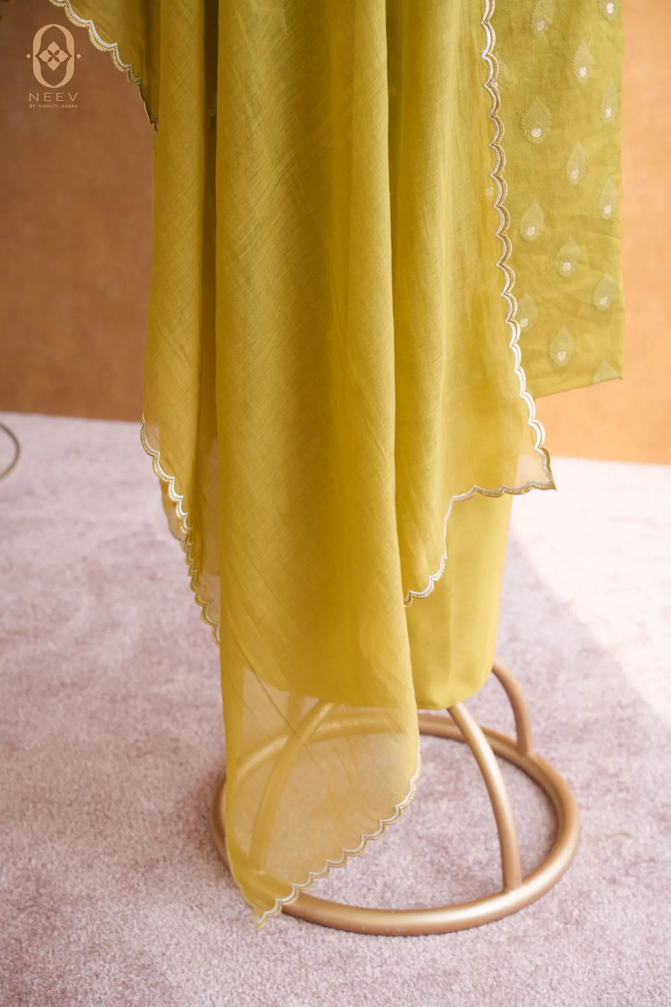 Chanderi Jacquard Suit Set