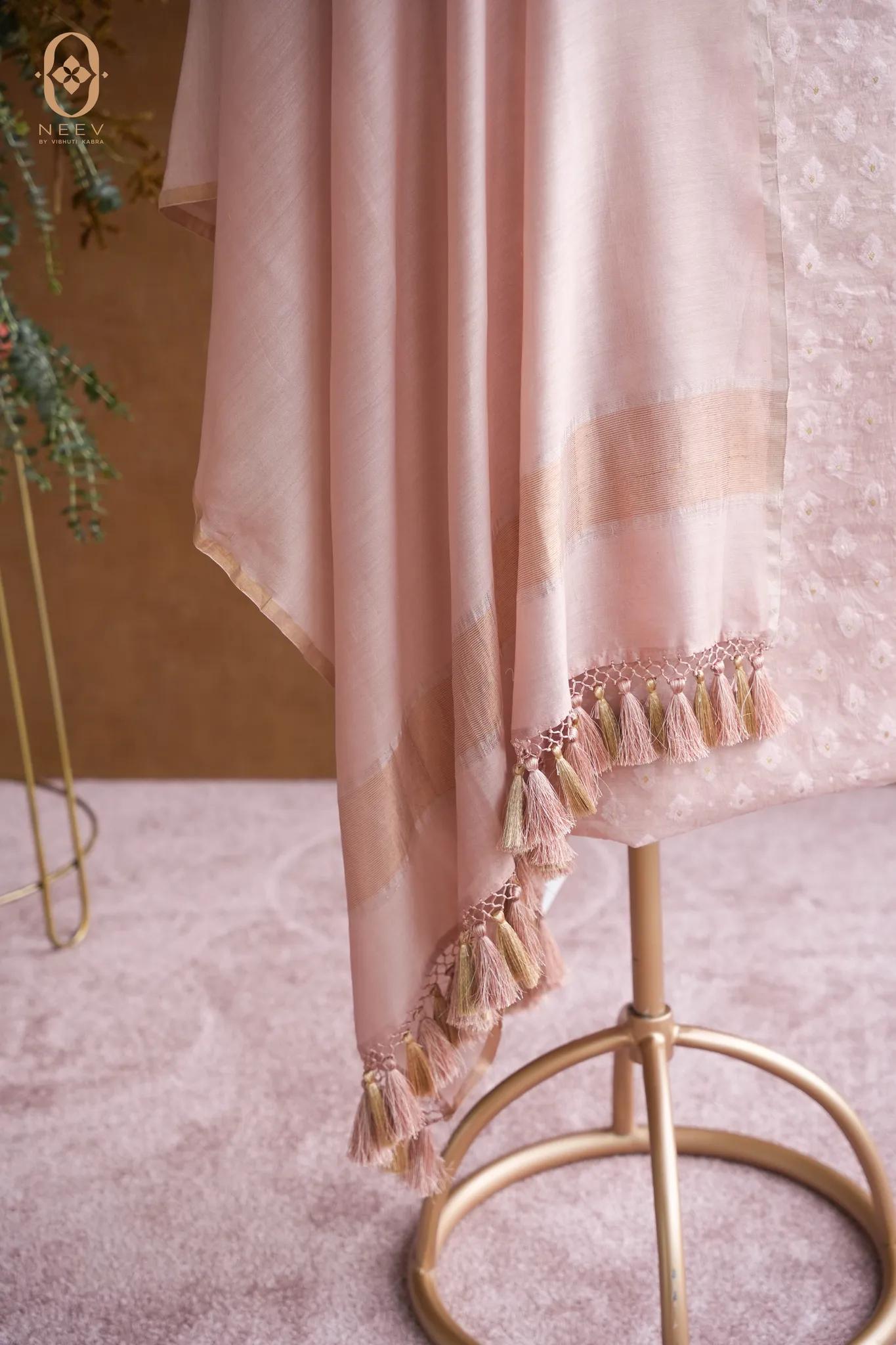 Chanderi Jacquard Suit Set