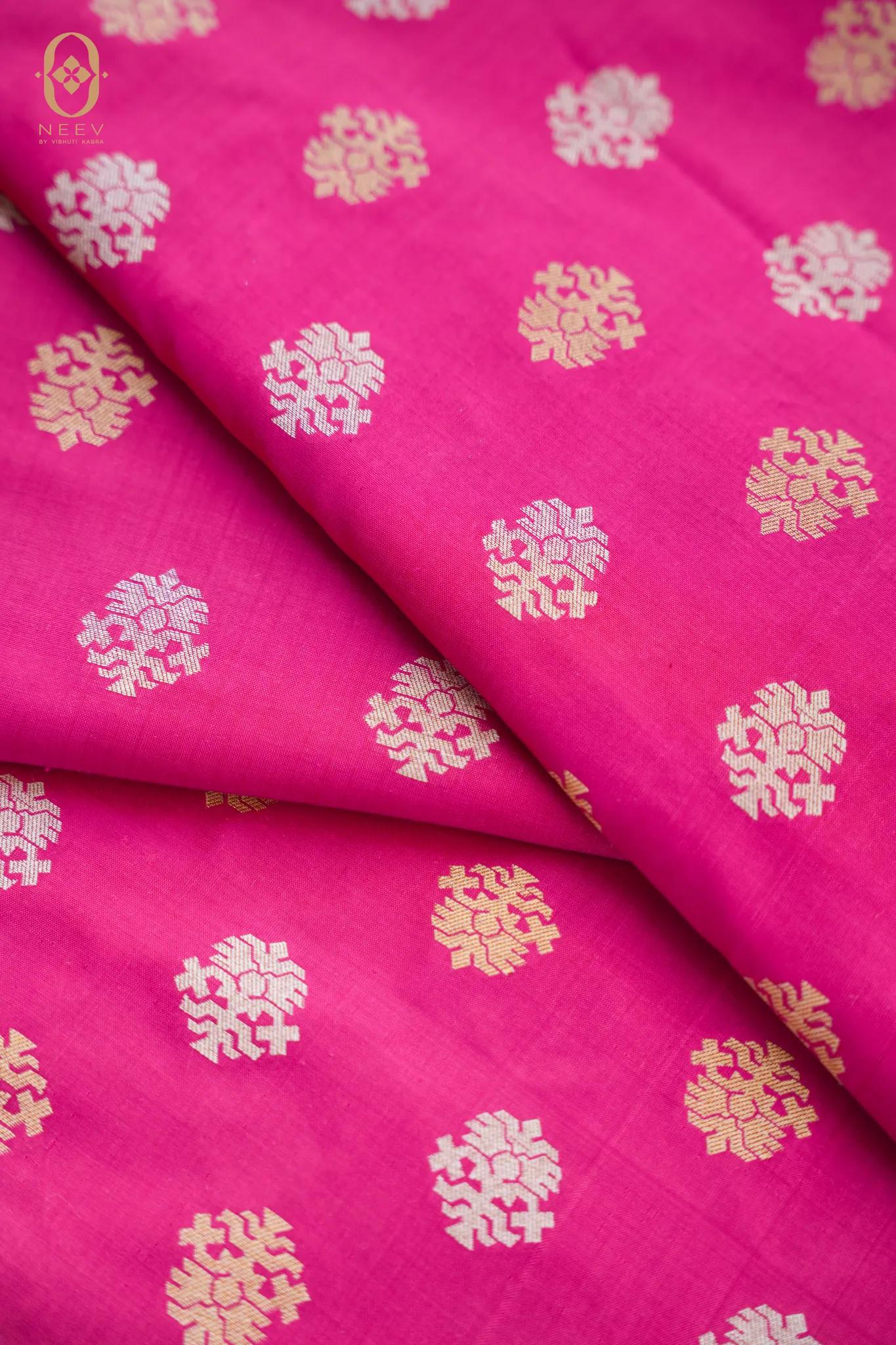 Katan Silk Boota Fabric