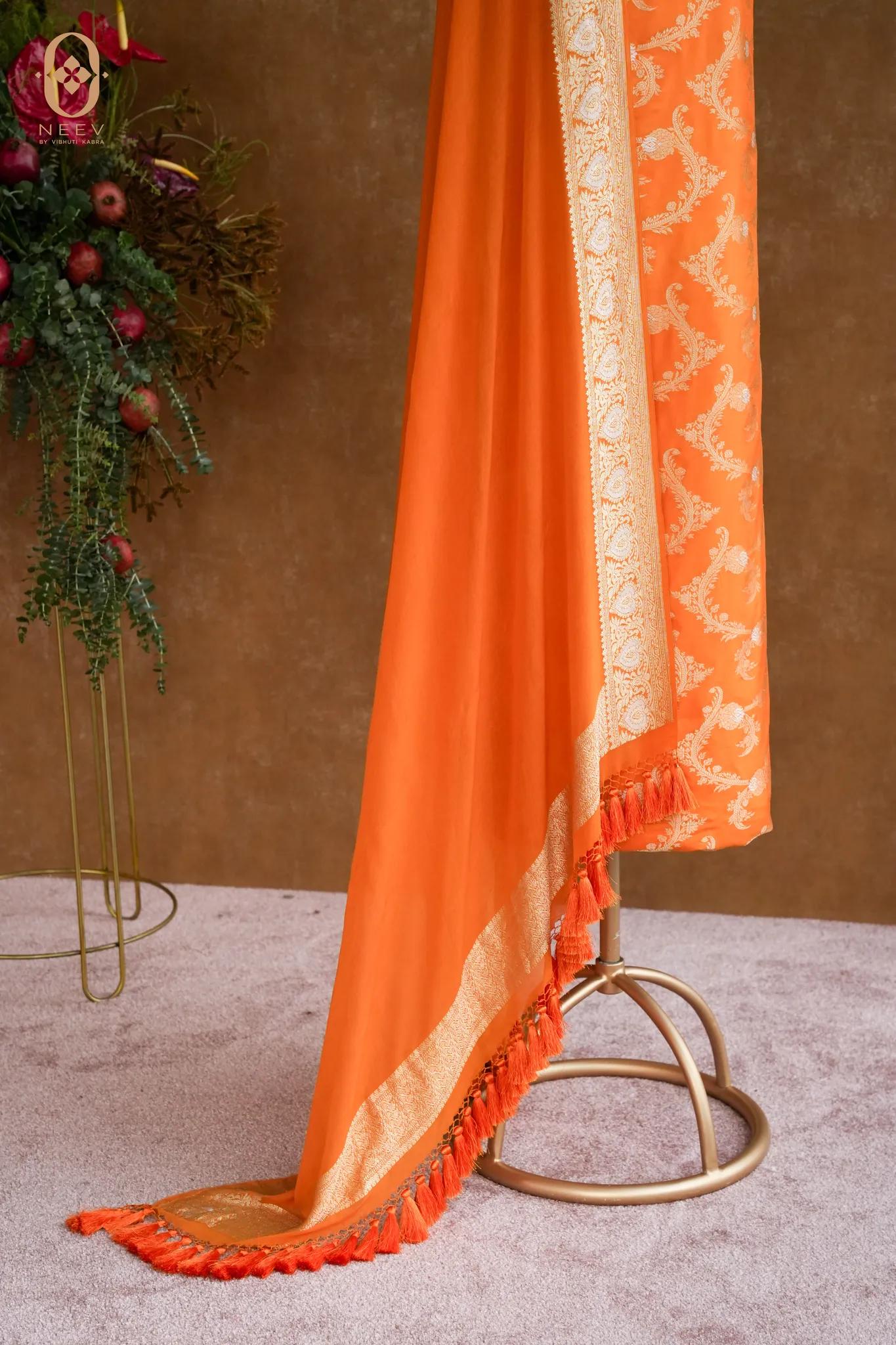Katan Silk Jaal Suit Set
