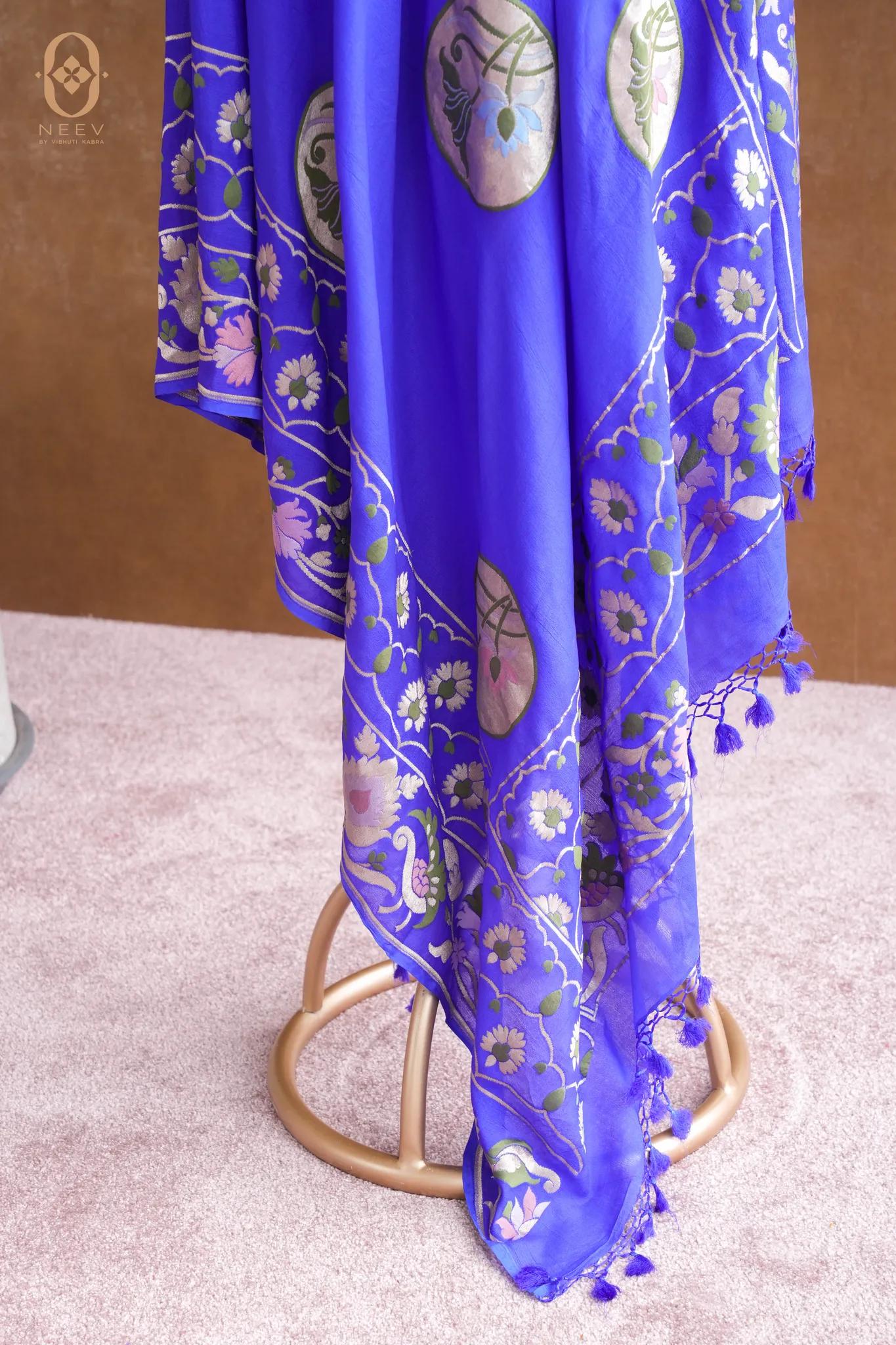 Georgette Multi Meenakari Dupatta