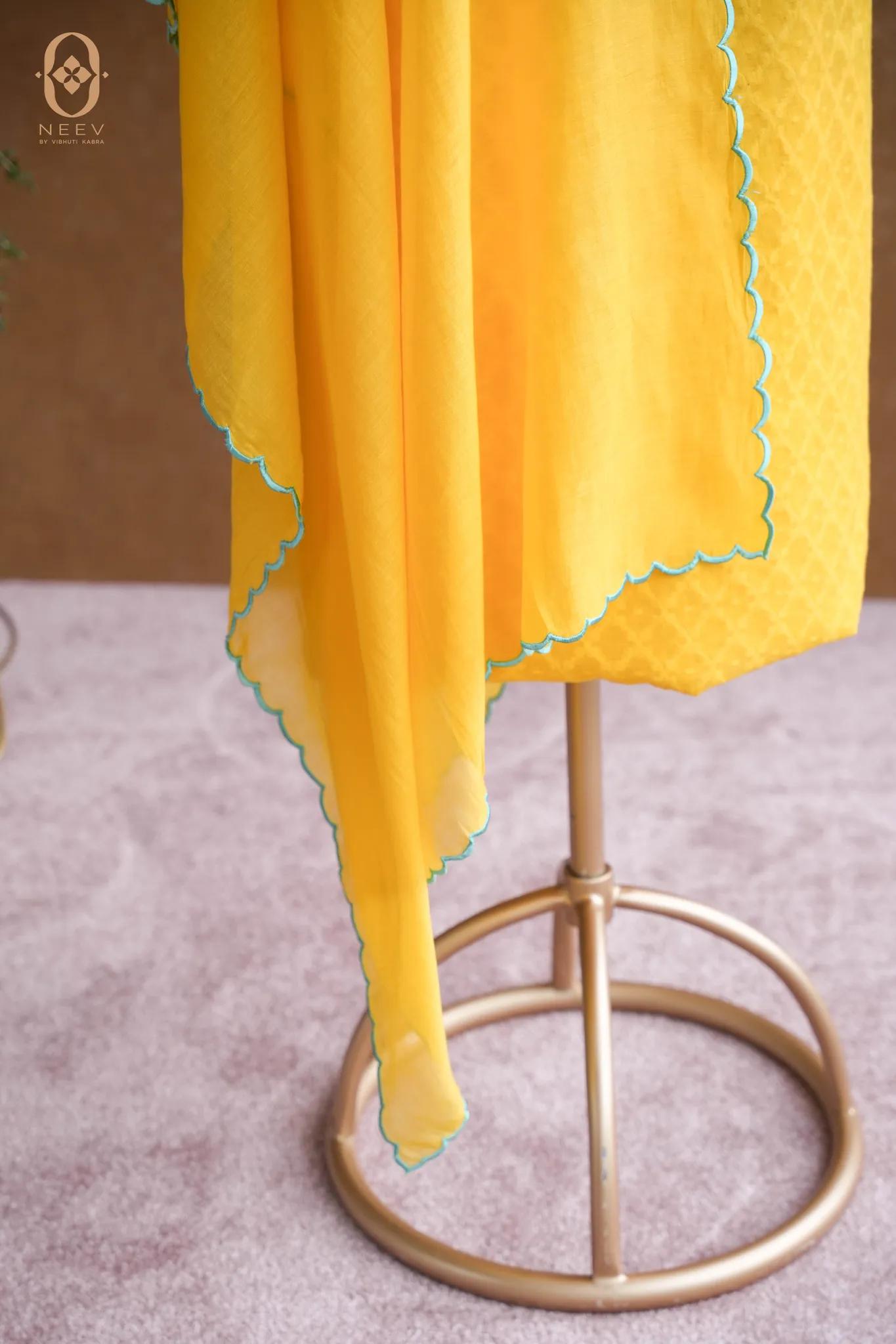 Chanderi Jacquard Suit Set