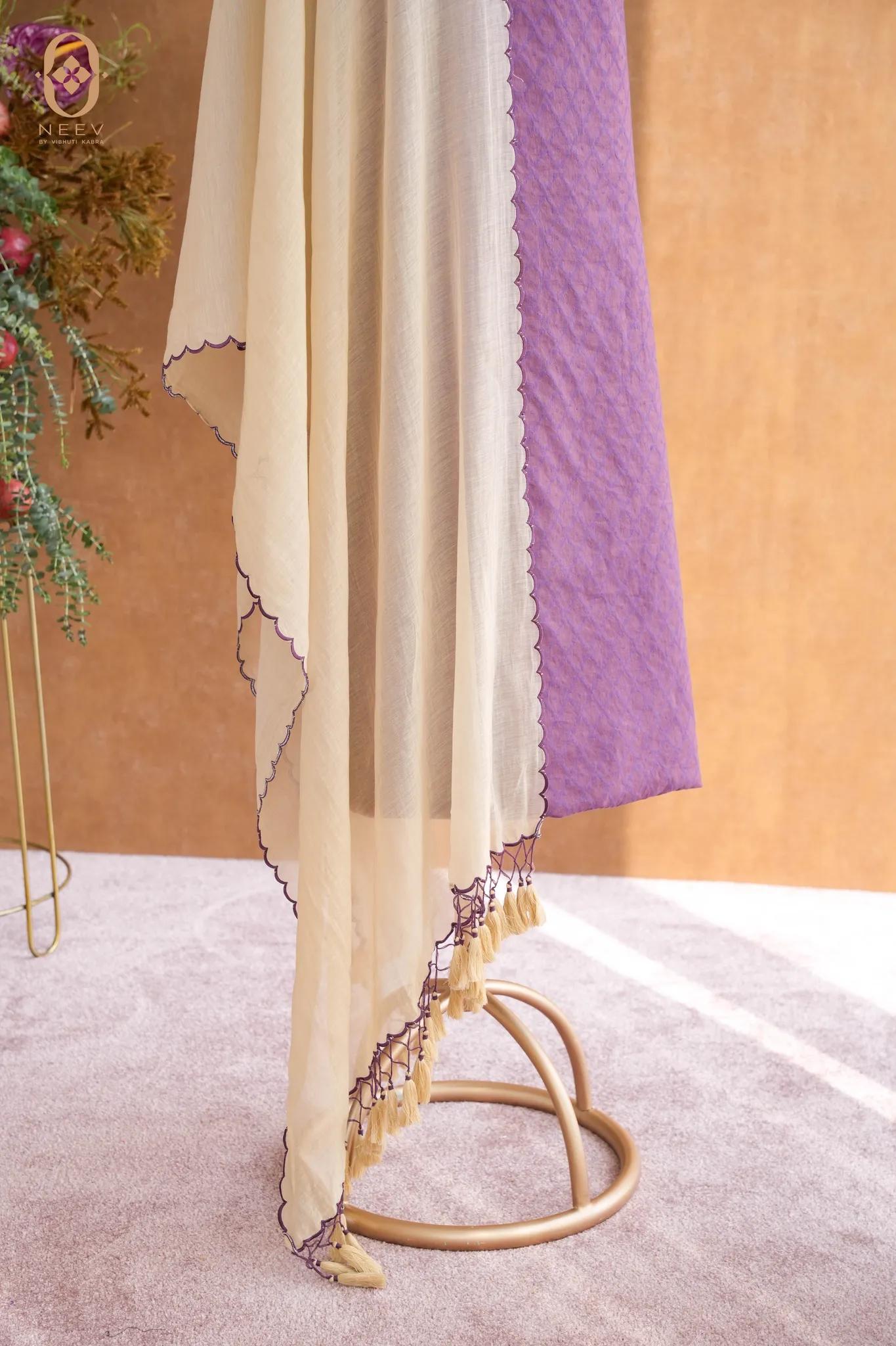 Chanderi Jacquard Suit Set