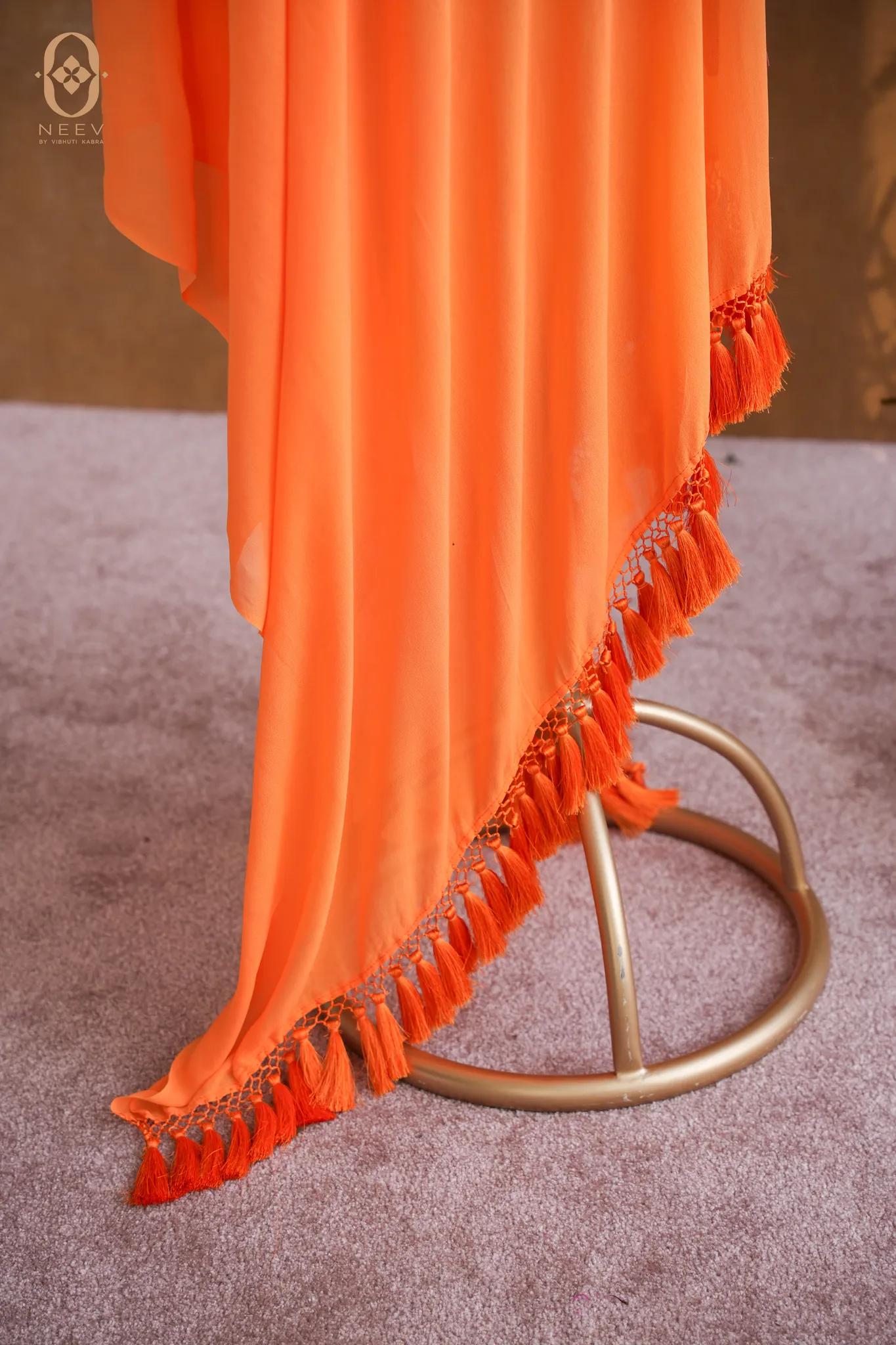 Georgette Tasseled Dupatta