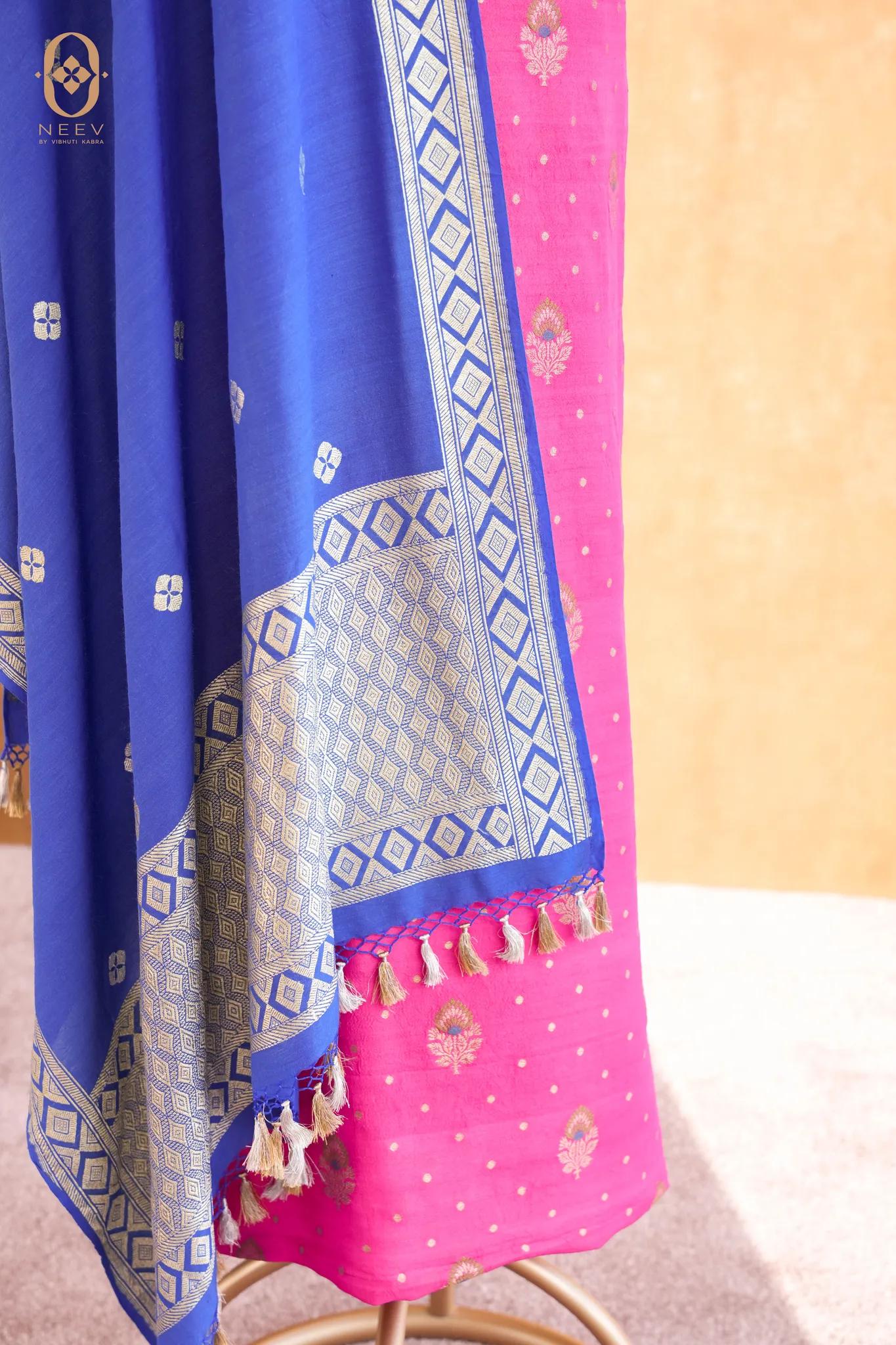 Munga Tassar Meenakari Suit Set
