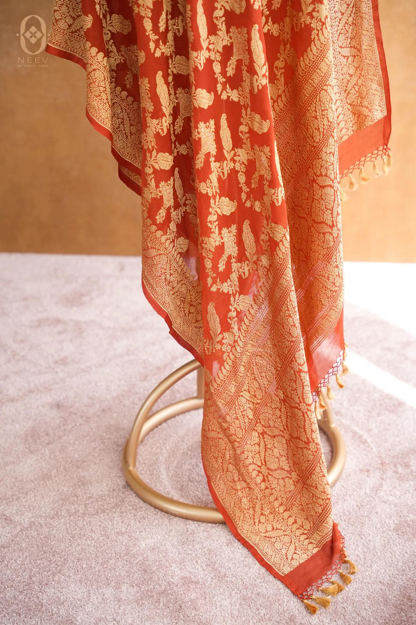 Georgette Khadwa Jaal Dupatta