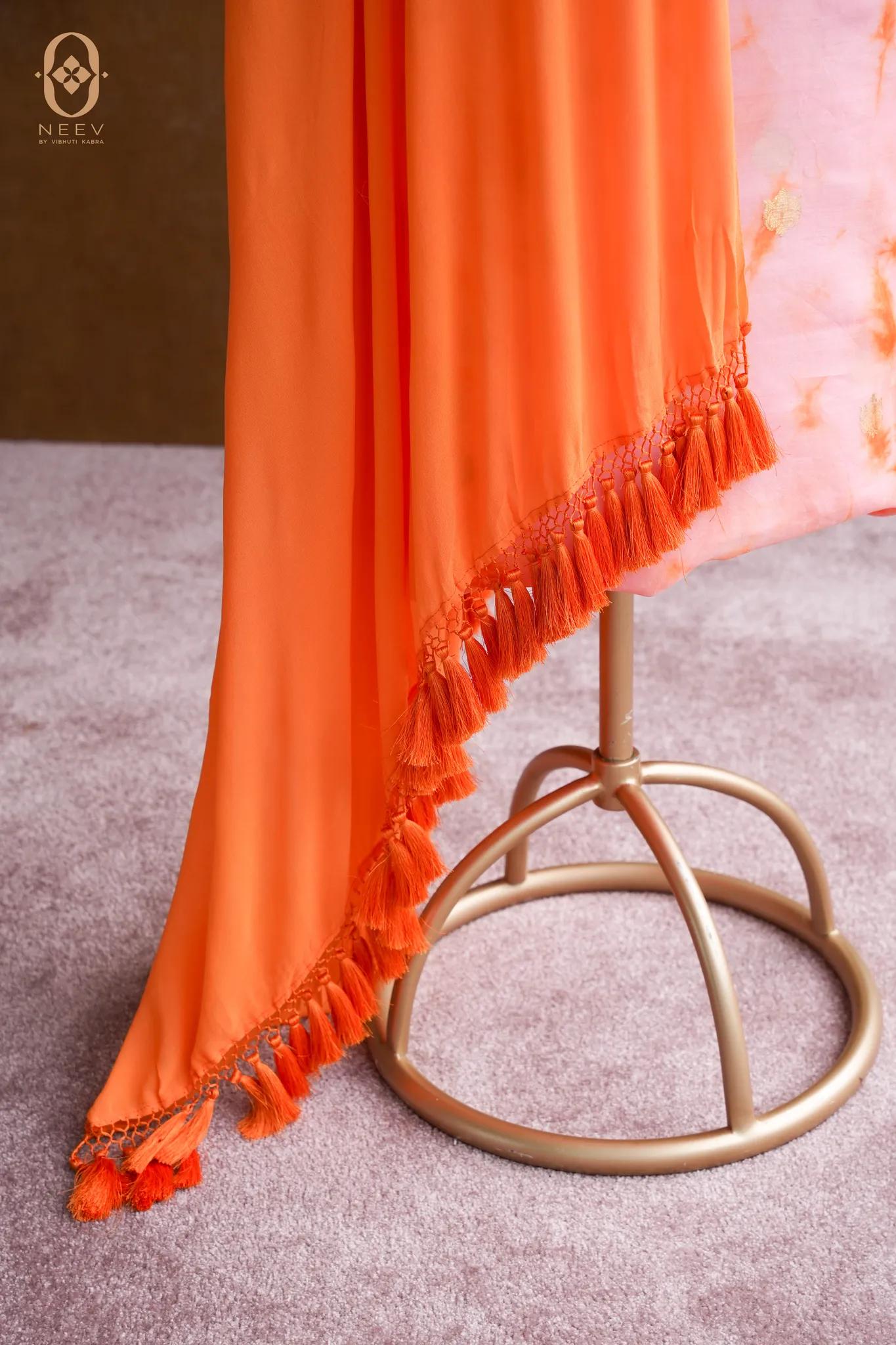 Shibori Organza Boota Suit Set