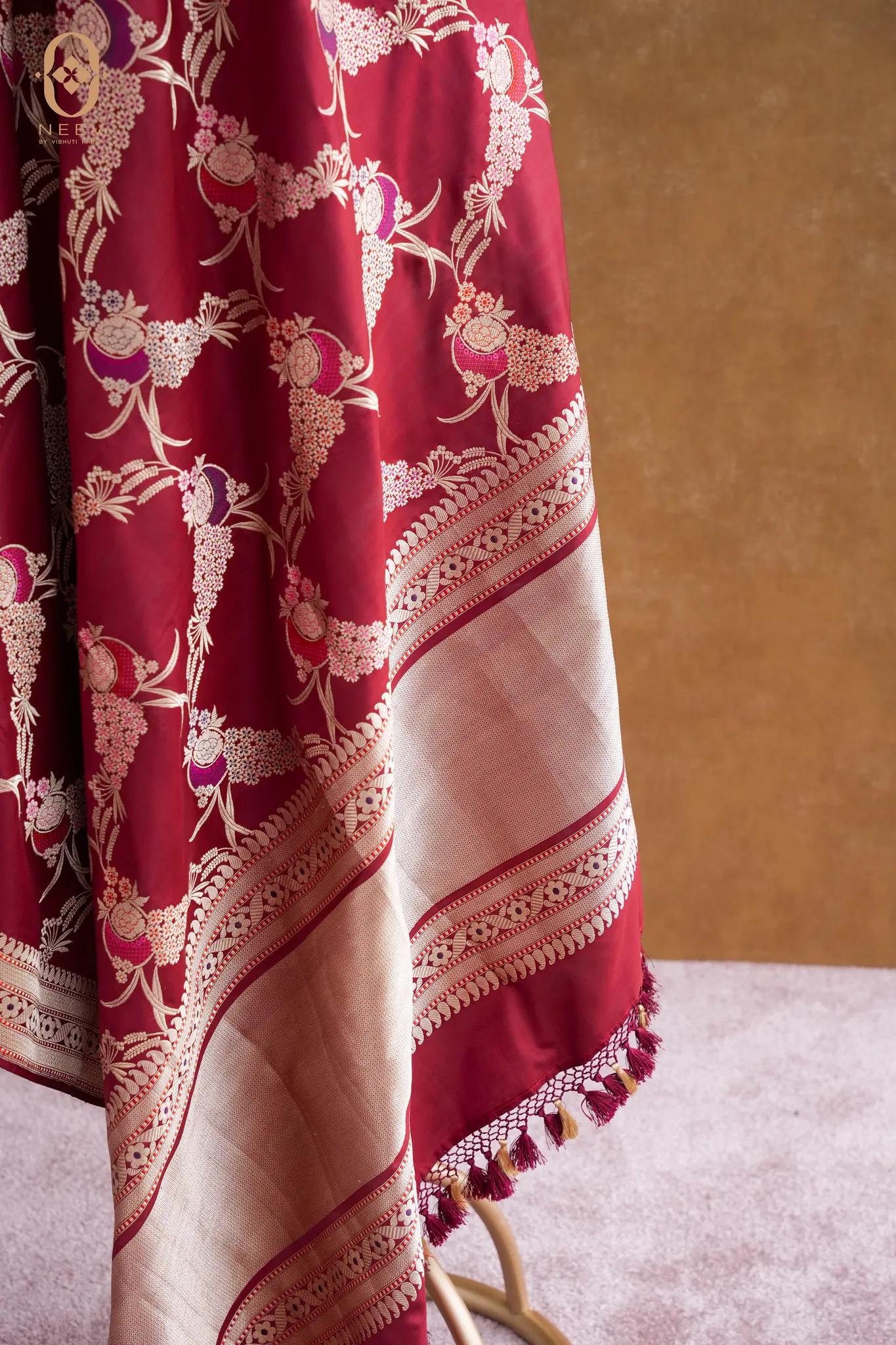 Premium Katan Silk Multi Meena Dupatta