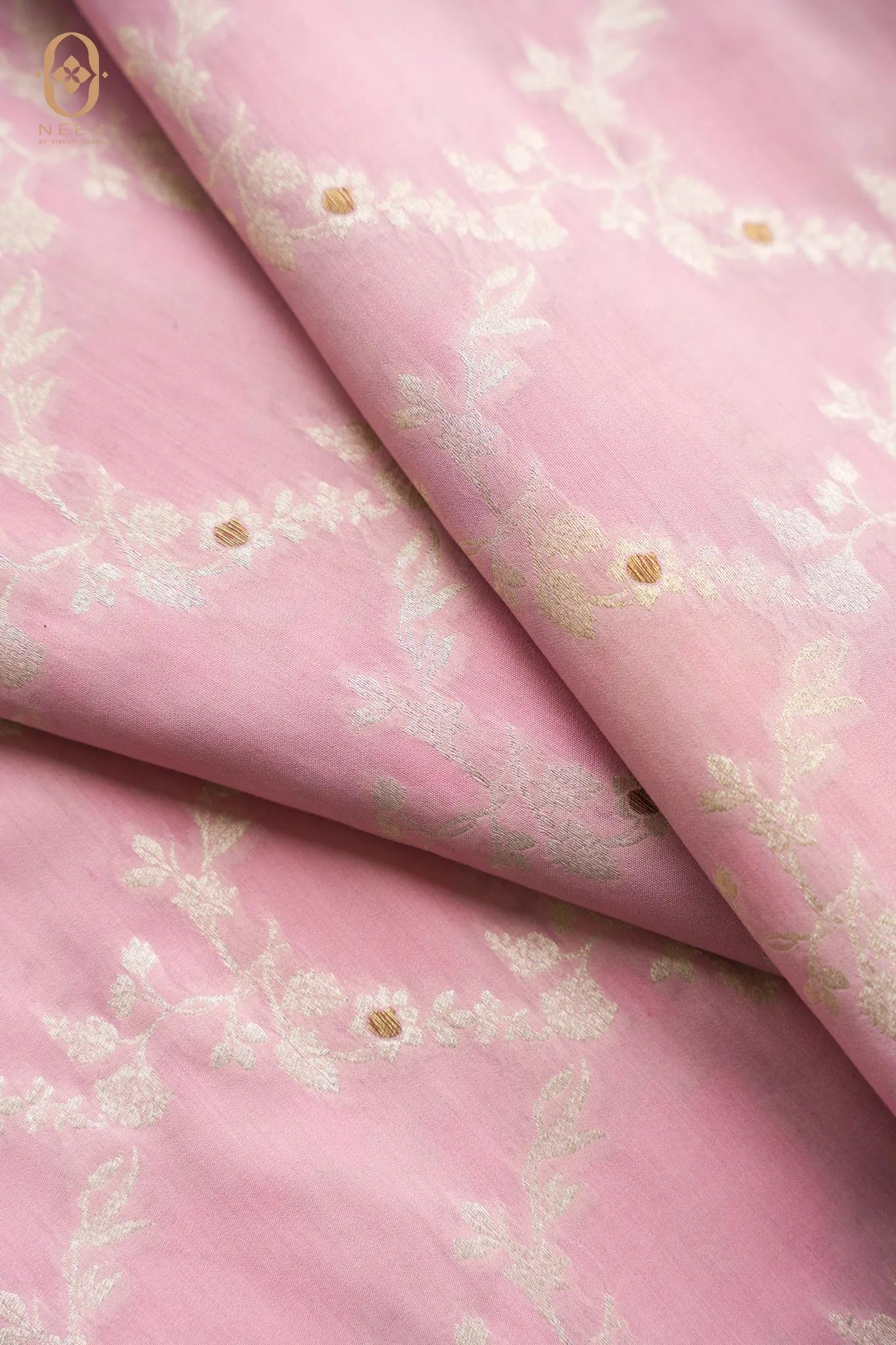 Mulberry Cotton Jaal Fabric