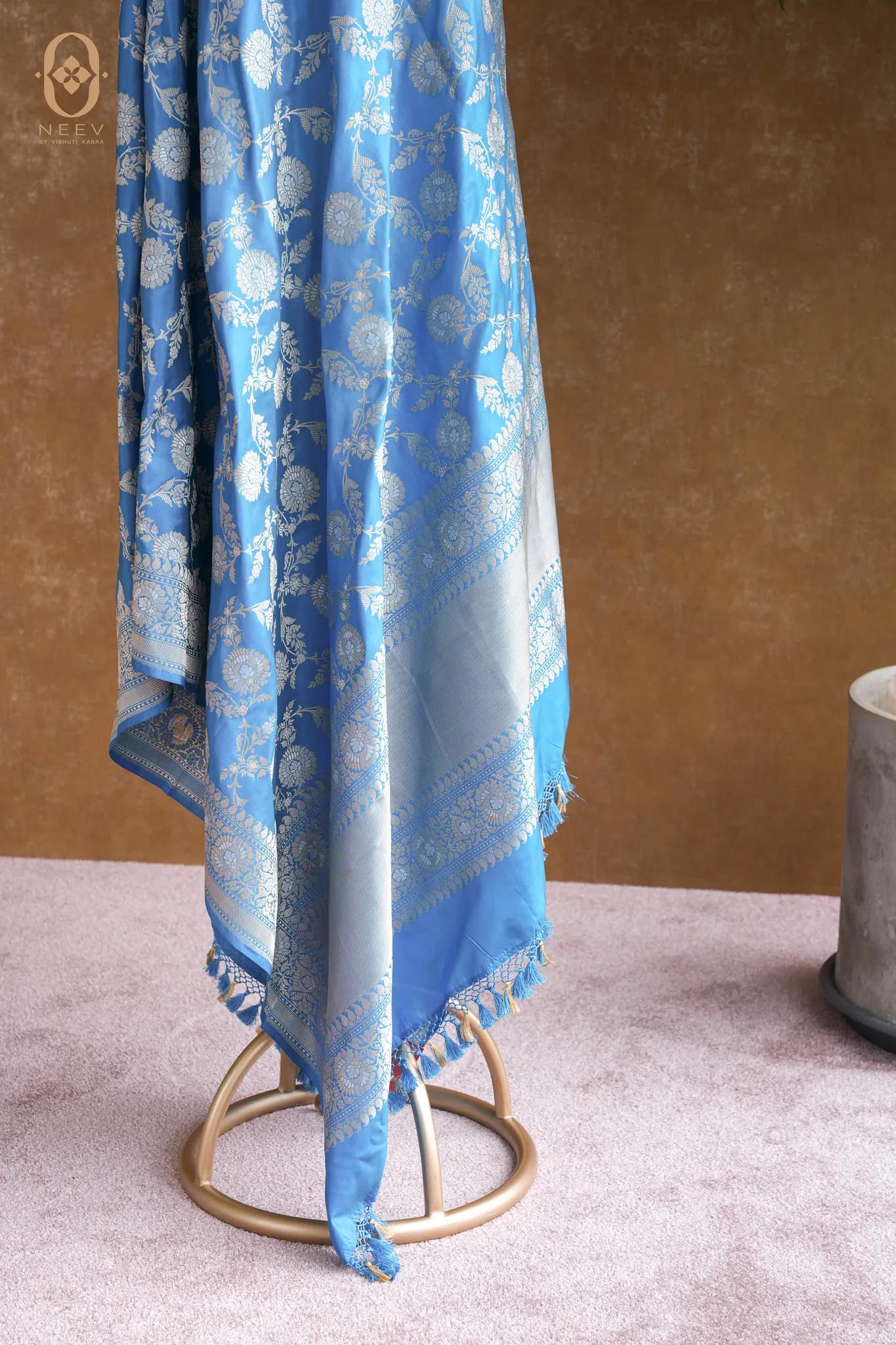 Premium Katan Silk Sona Rupa Jaal Dupatta