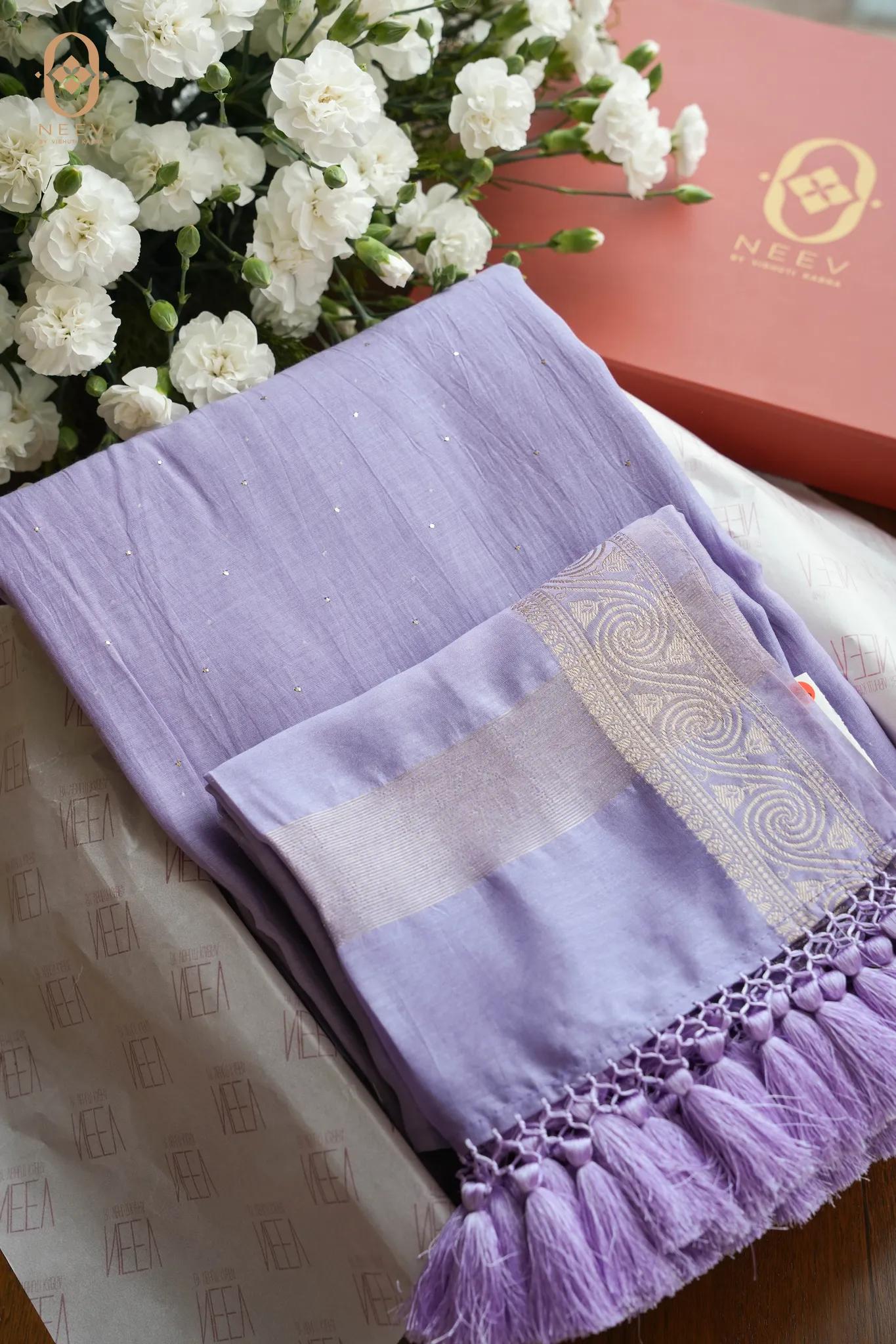 Chanderi Mukesh Suit Set