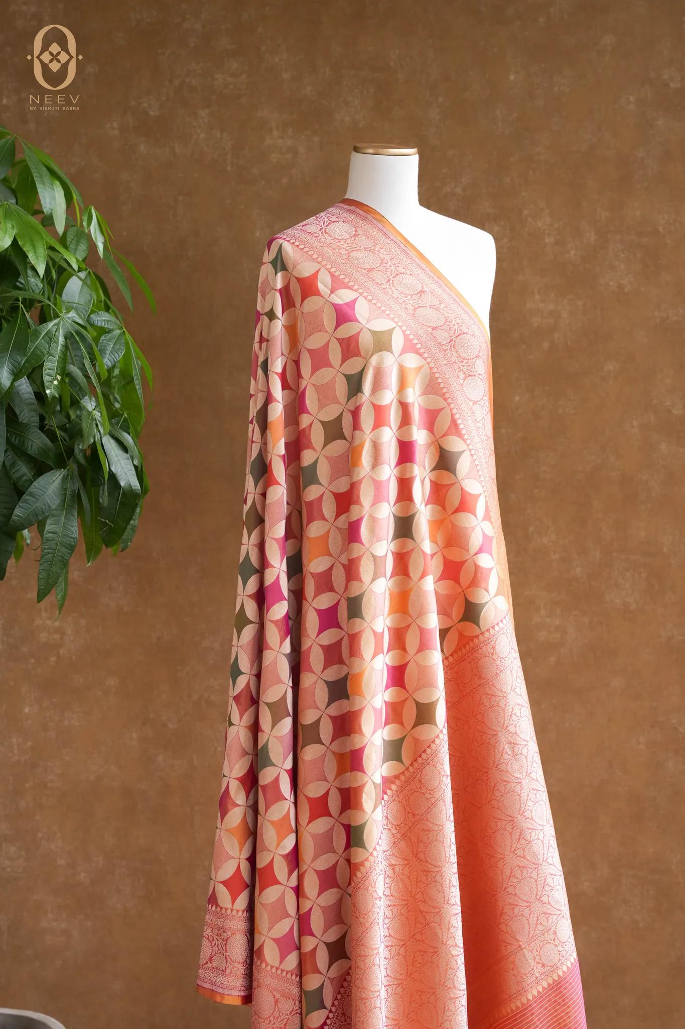 Katan Silk Multi Colour Dupatta