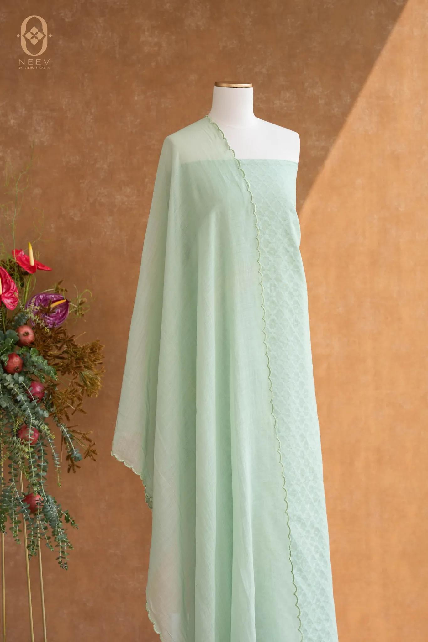Chanderi Jacquard Suit Set