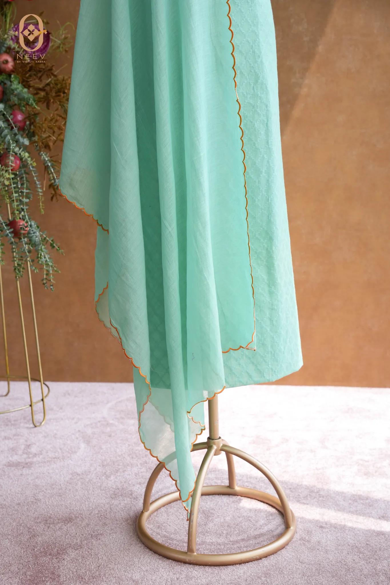 Chanderi Jacquard Suit Set
