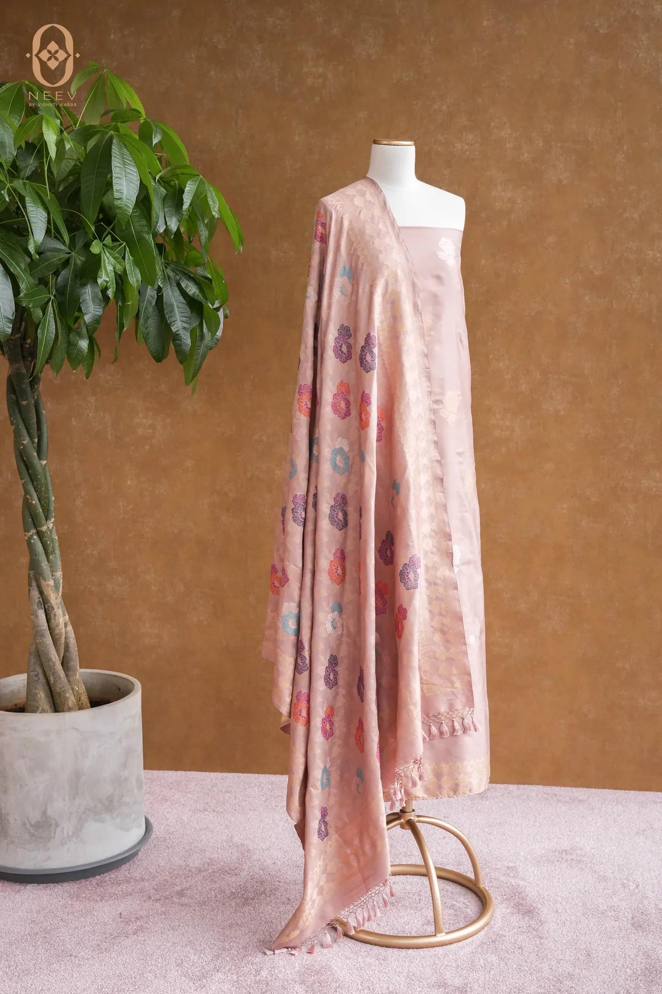 Ek Tara Katan Silk Multi Meena Suit Set