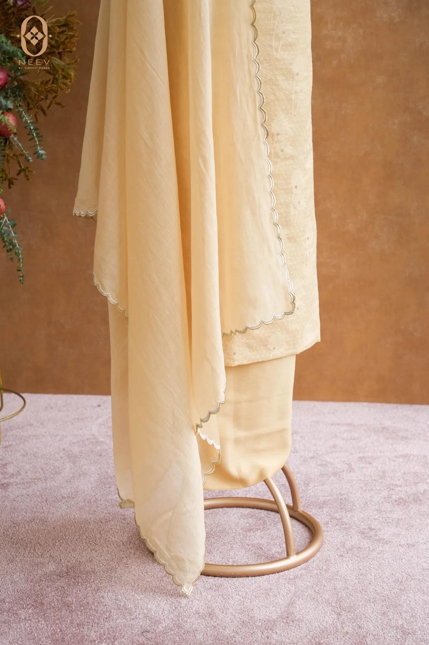 Chanderi Jacquard Suit Set