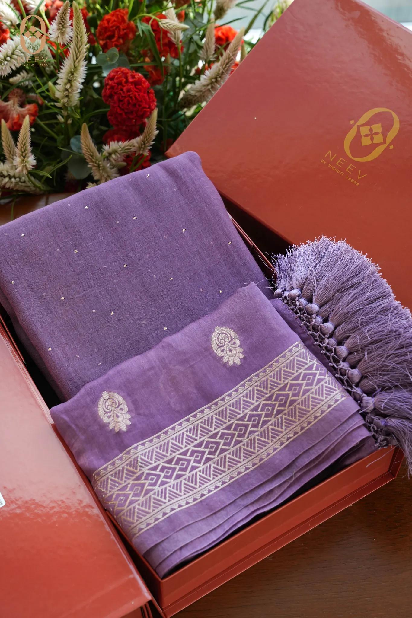 Chanderi Mukesh Suit Set