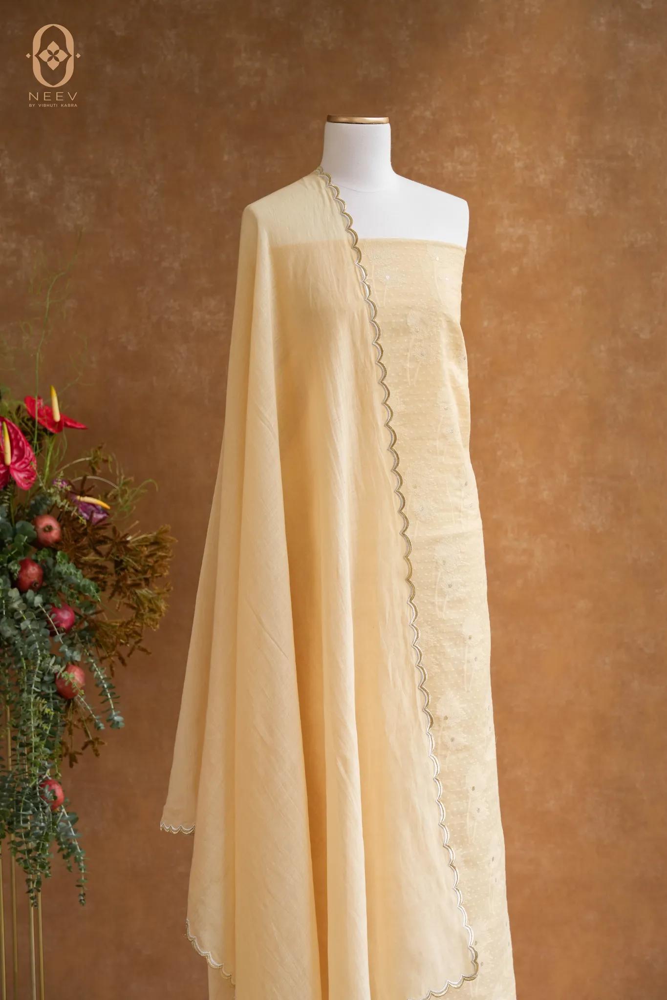 Chanderi Jacquard Suit Set