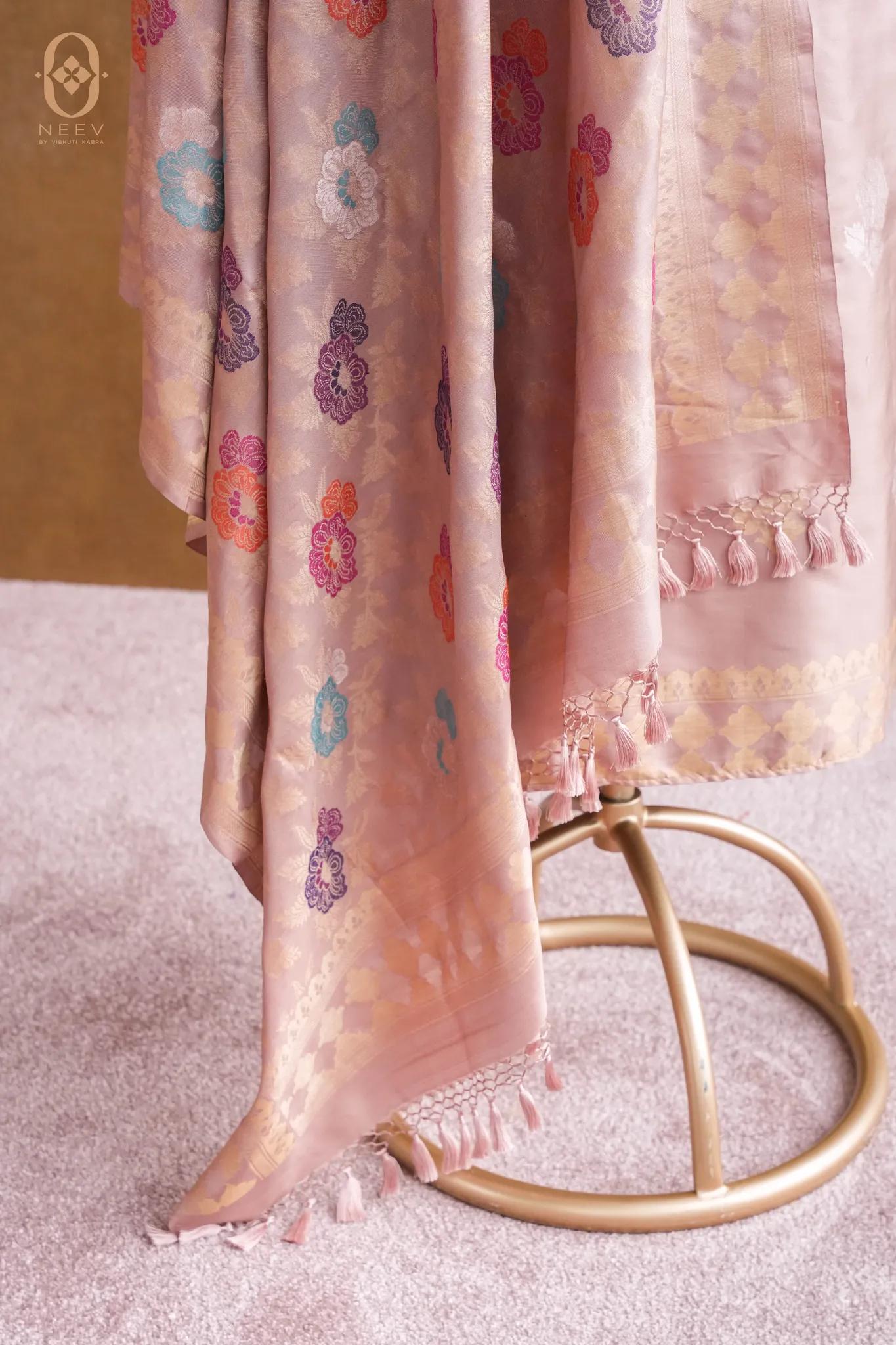 Ek Tara Katan Silk Multi Meena Suit Set