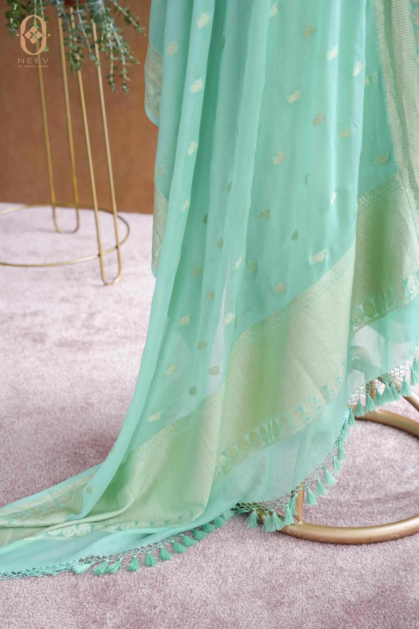 Georgette Brocade Suit Set