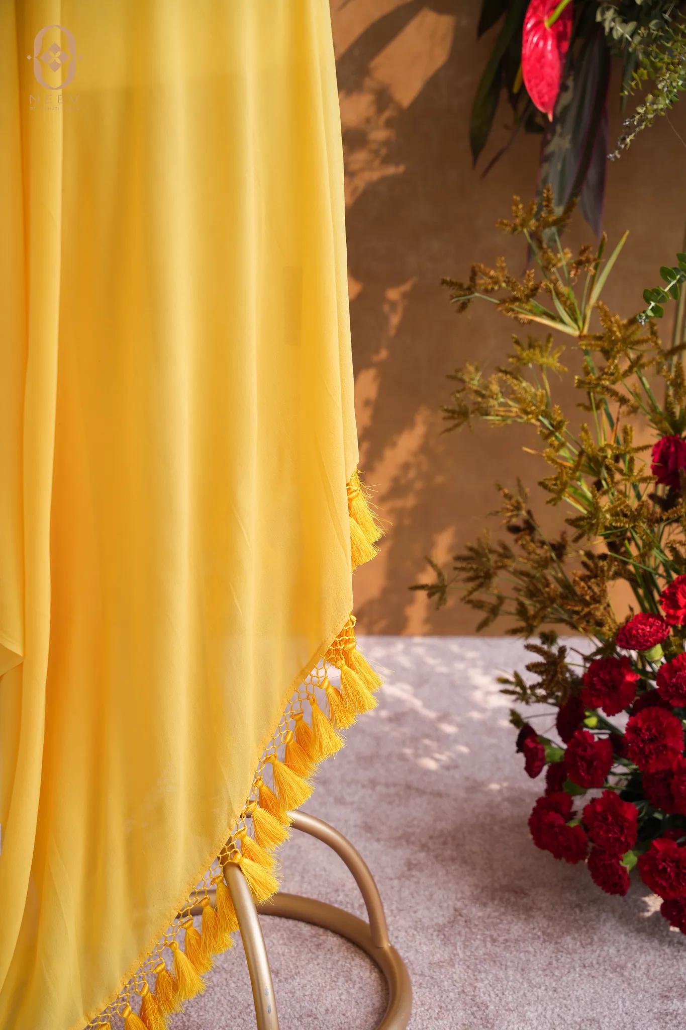 Georgette Tasseled Dupatta