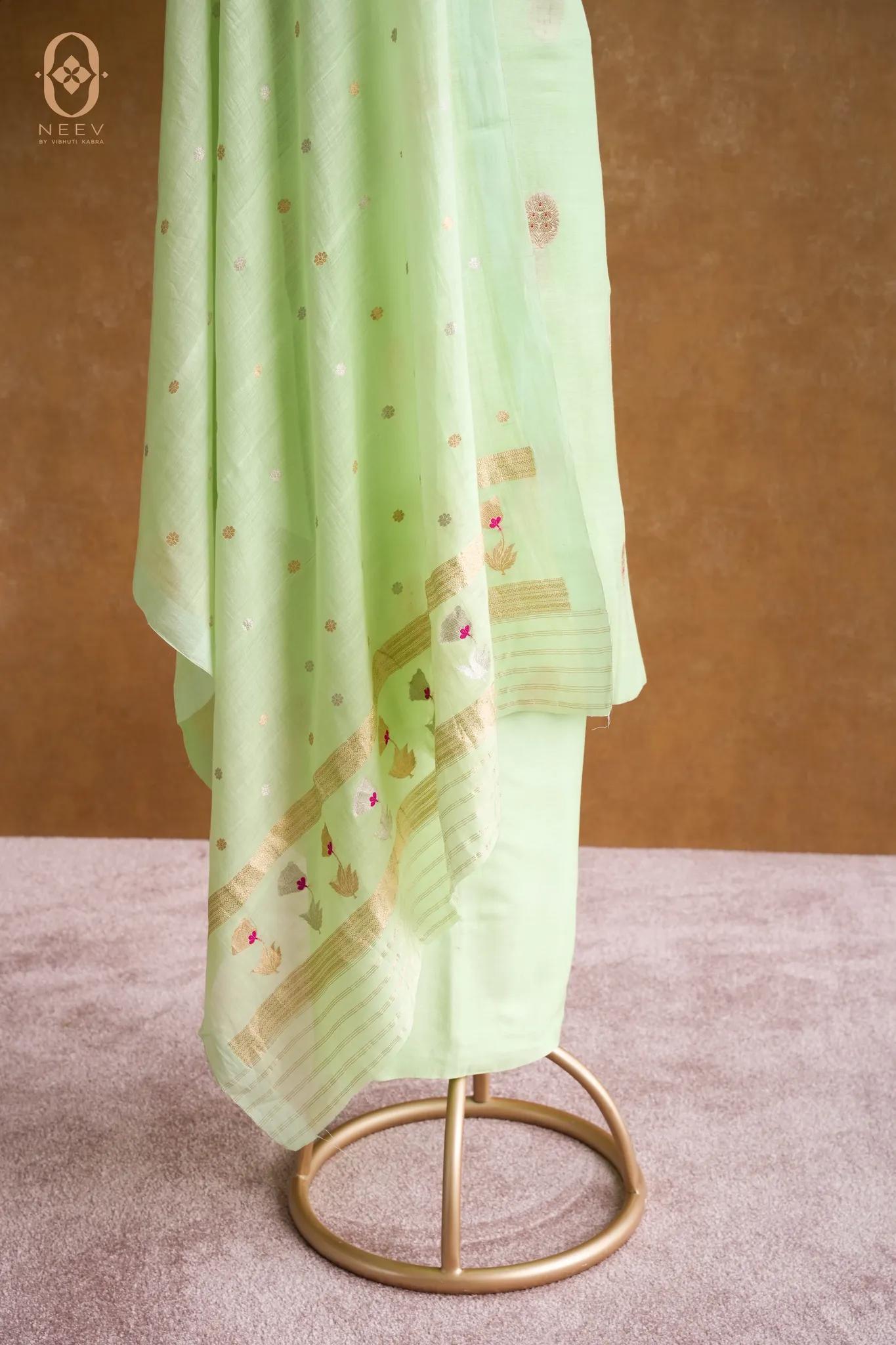 Mul Boota Meenakari Suit Set